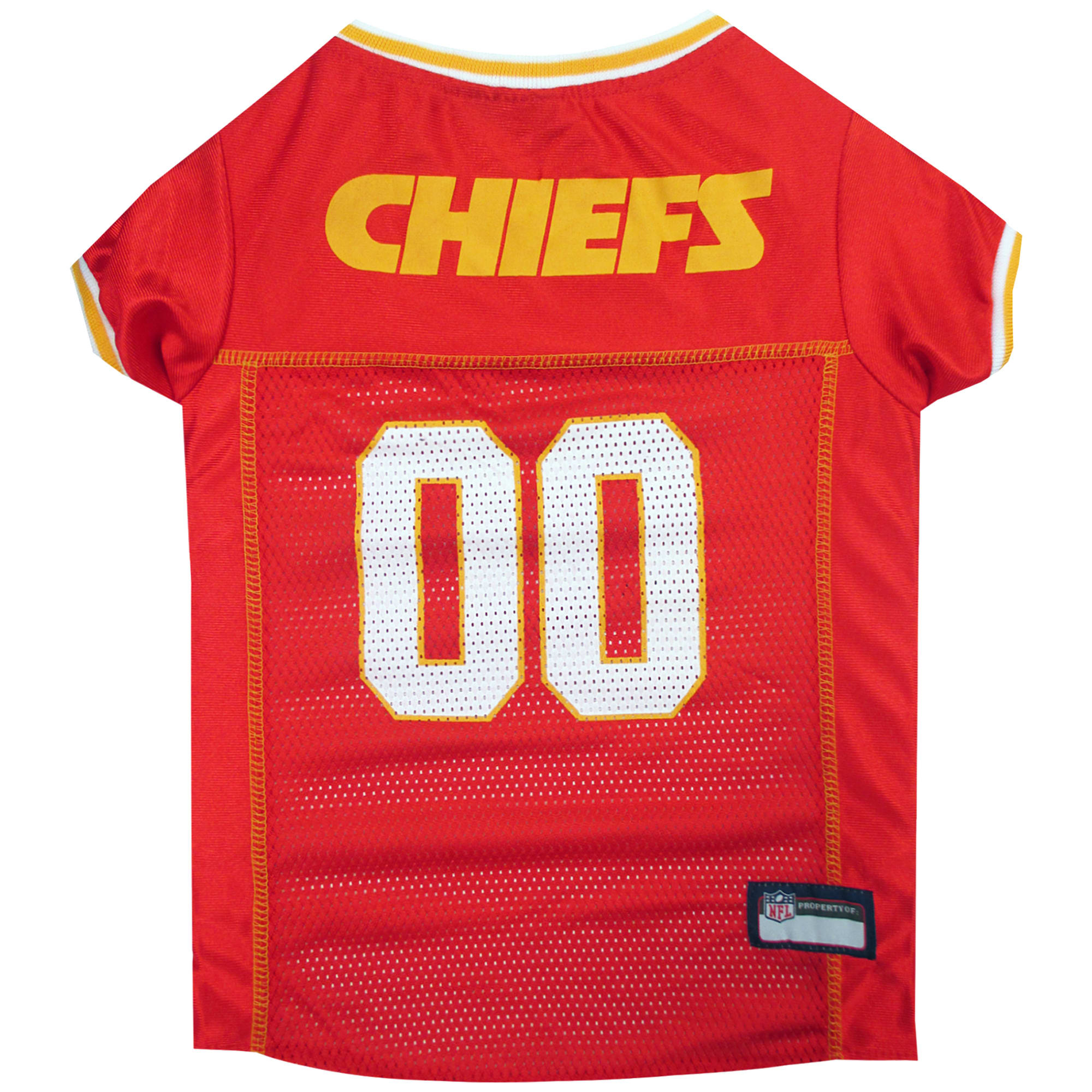 Pets First NFL AFC West Mesh Jersey For Dogs, Small, Kansas City Chiefs, Multi-Color -  KCC-4006-SM