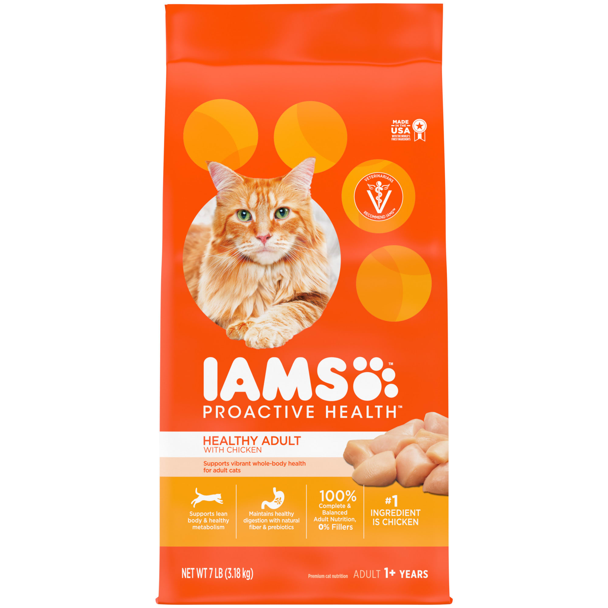 UPC 019014712571 product image for Iams ProActive Health with Chicken Adult Dry Cat Food, 7 lbs. | upcitemdb.com