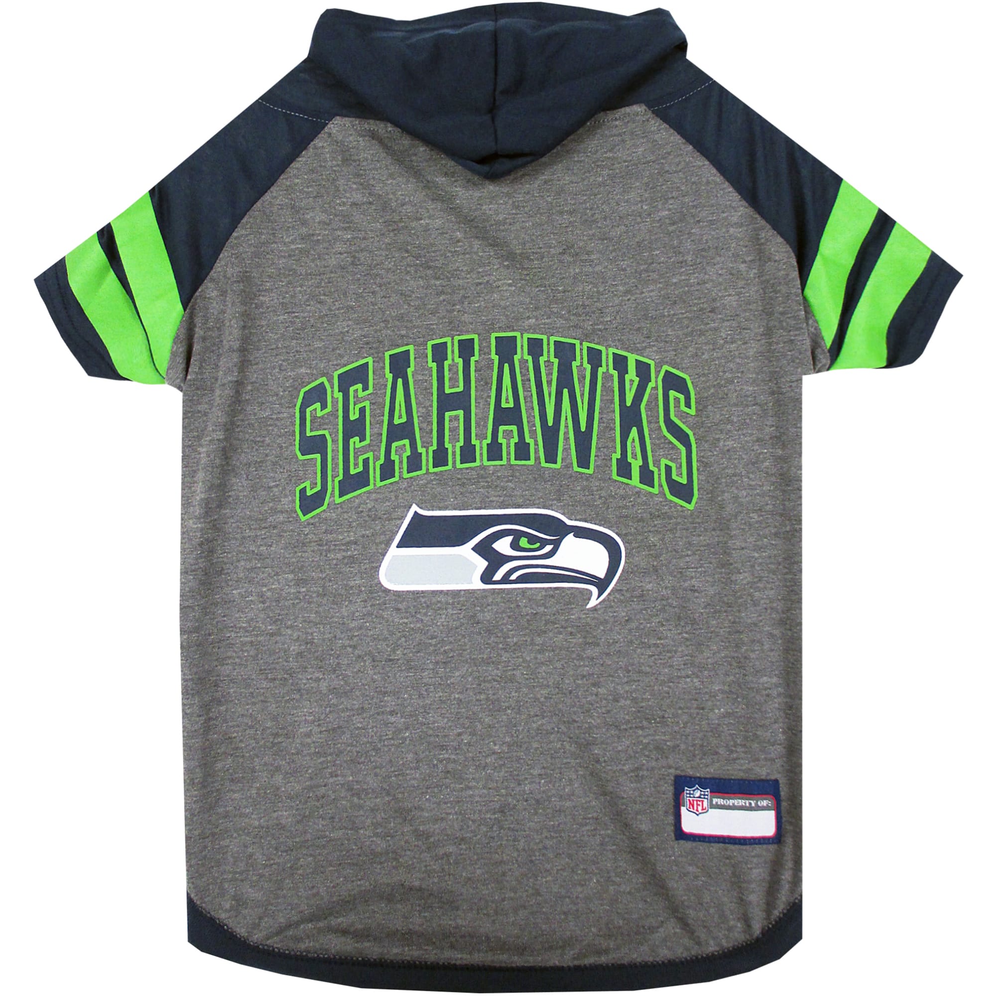 Pets First NFL NFC T-Shirt Hoodie For Dogs, Large, Seattle Seahawks, Multi-Color -  SEA-4044-LG