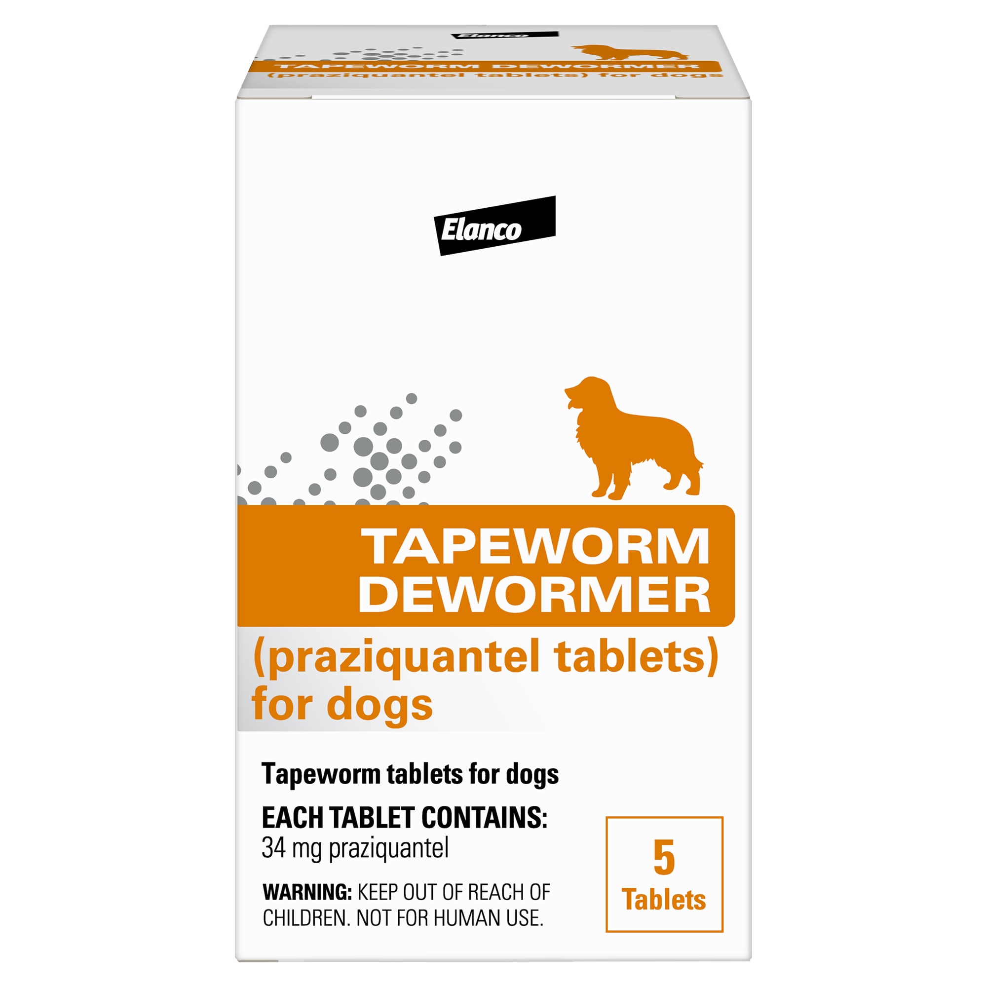 Photos - Dog Medicines & Vitamins Elanco Tapeworm Dewormer Tablets for Dogs, Pack of 5 90208151 