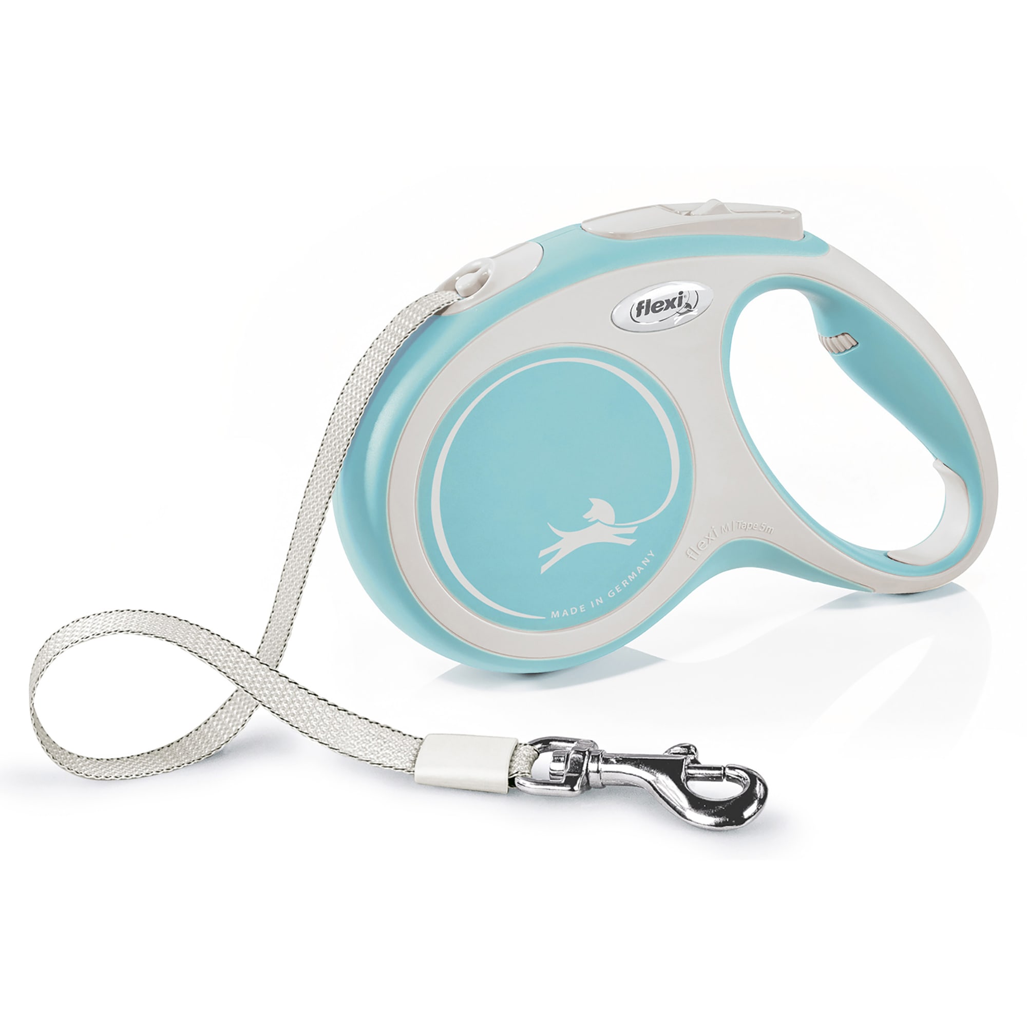 UPC 840317106336 product image for Flexi New Comfort Retractable Dog Leash in Blue, 16' ft., Medium, Blue | upcitemdb.com