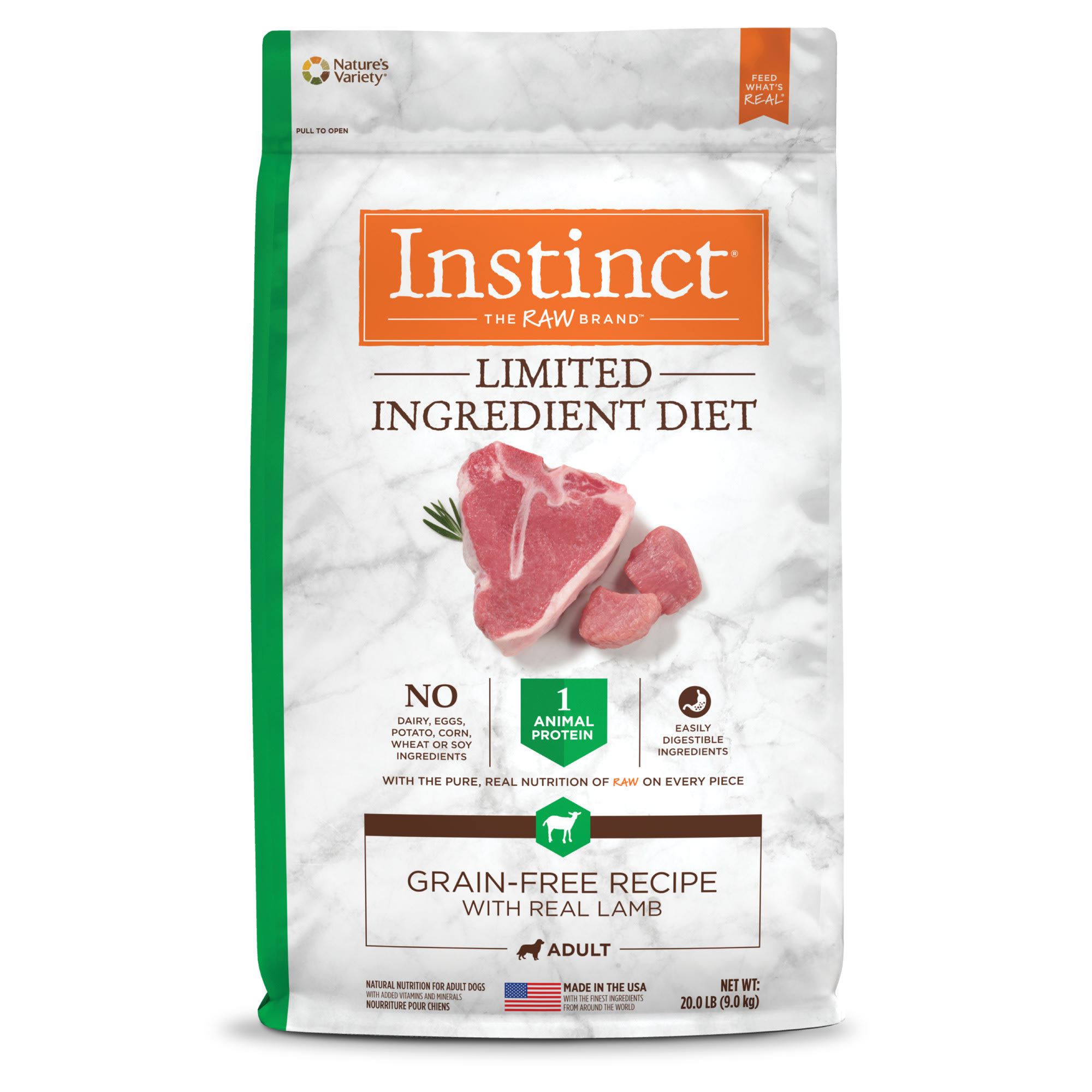 Photos - Dog Food Instinct Limited Ingredient Diet Grain Free Recipe with Real Lamb 