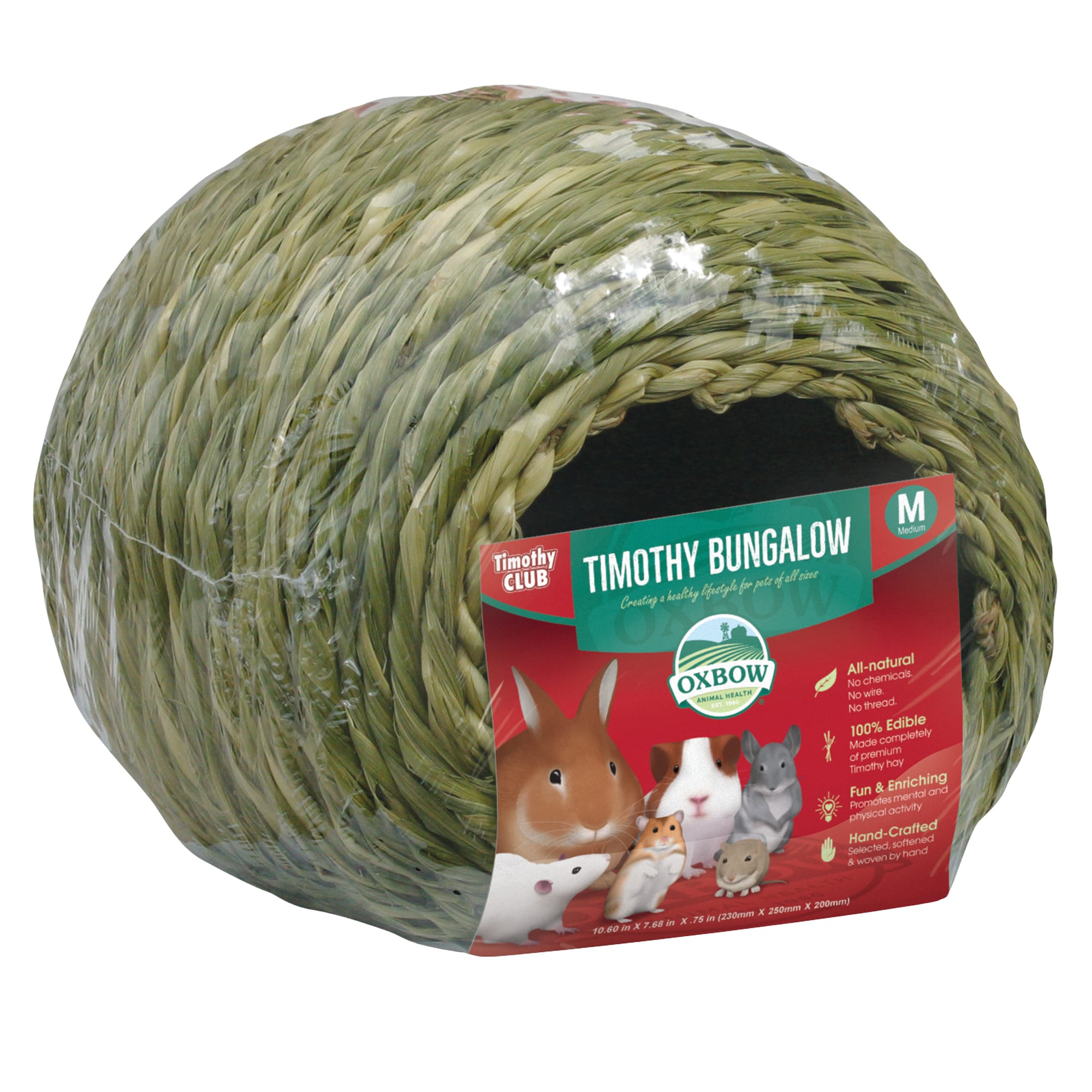 Oxbow Timothy Club Bungalow Small Animal Hideout, Medium