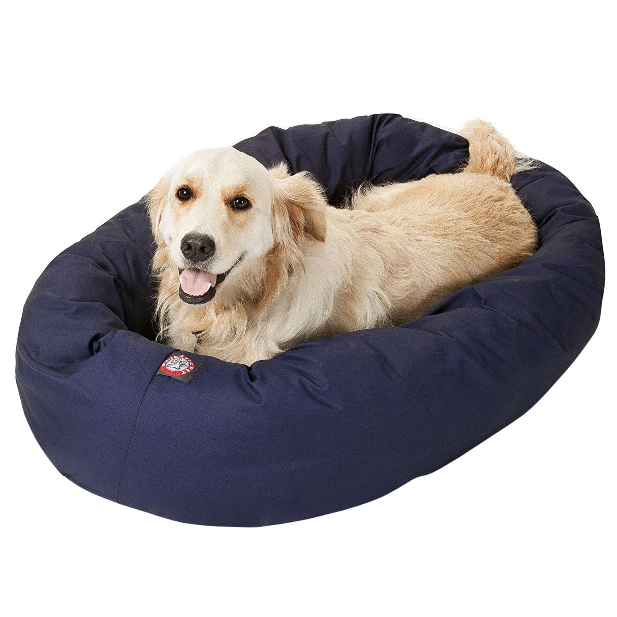 Photos - Bed & Furniture Majestic Pet Blue Bagel Dog Bed, 40" L x 29" W, Large, Blue 7 