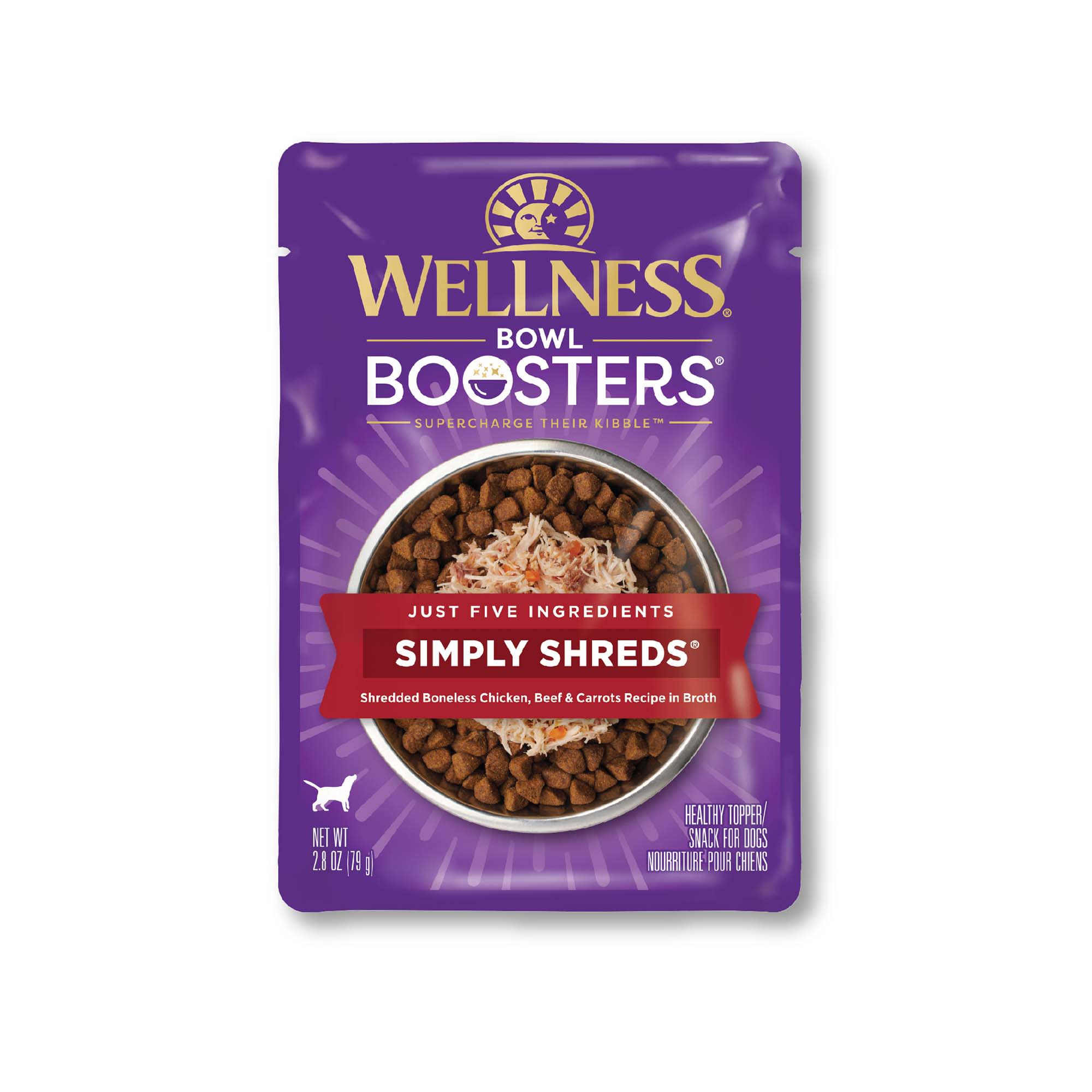 Photos - Dog Food Wellness CORE Simply Shreds Natural Grain Free Chicken, Beef & Ca 
