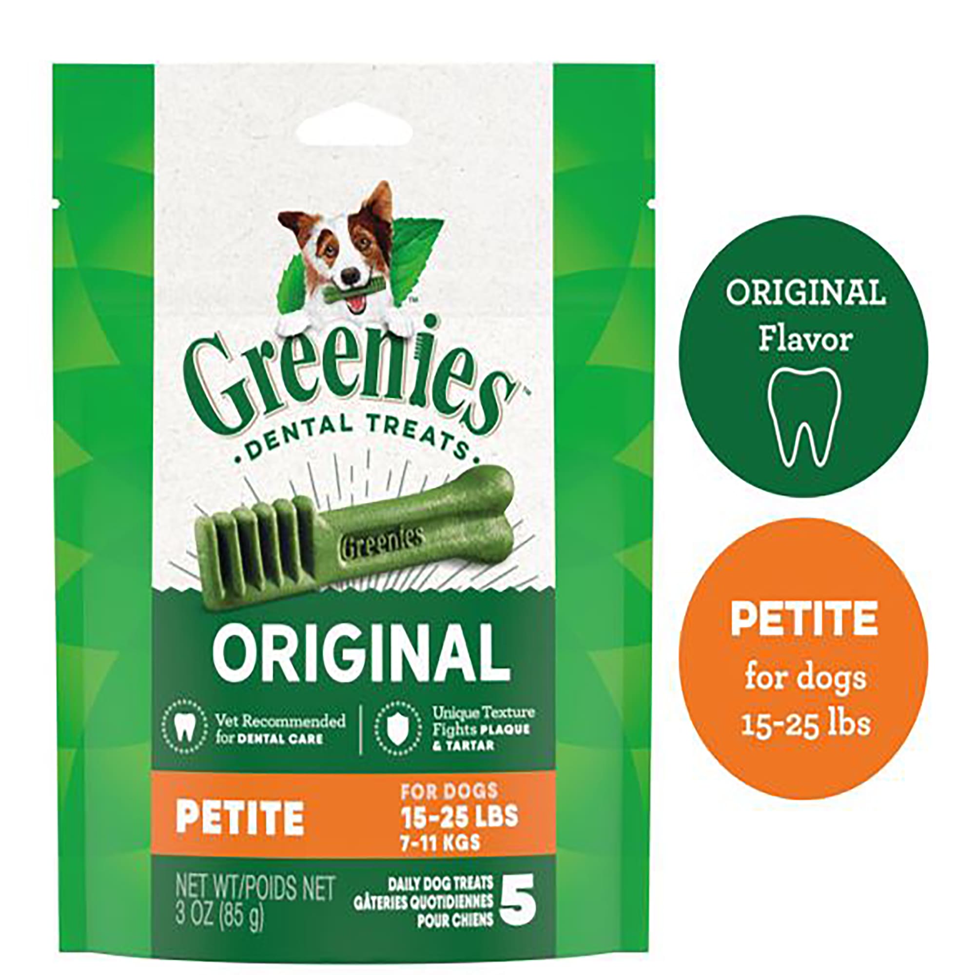 UPC 642863107009 product image for Greenies Original Petite Dental Dog Treats 3 oz. Count of 5, 3 oz. | upcitemdb.com