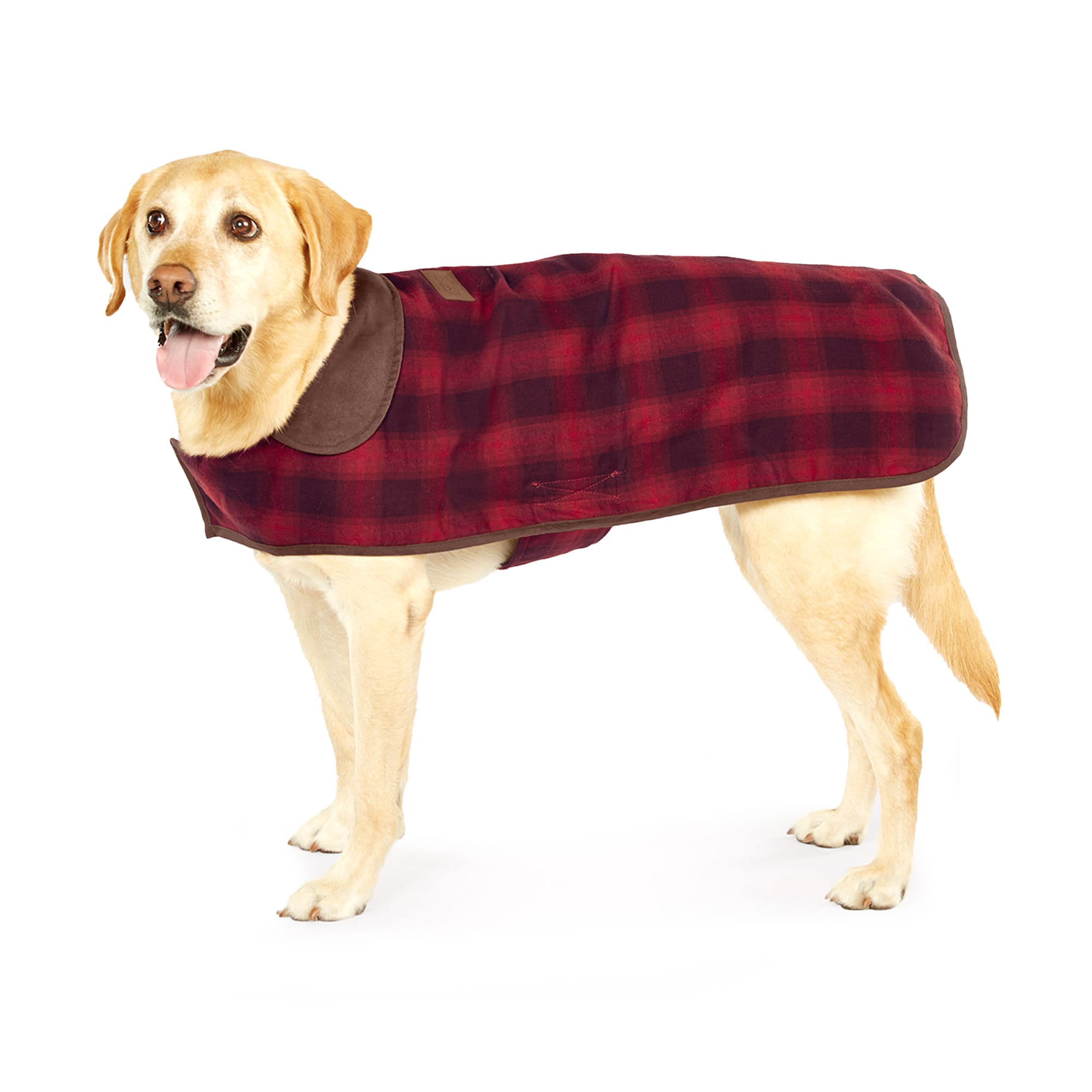 Photos - Dog Food Pendleton Red Ombre Plaid Dog Coat, Extra Large, X-Large, Red 0P 