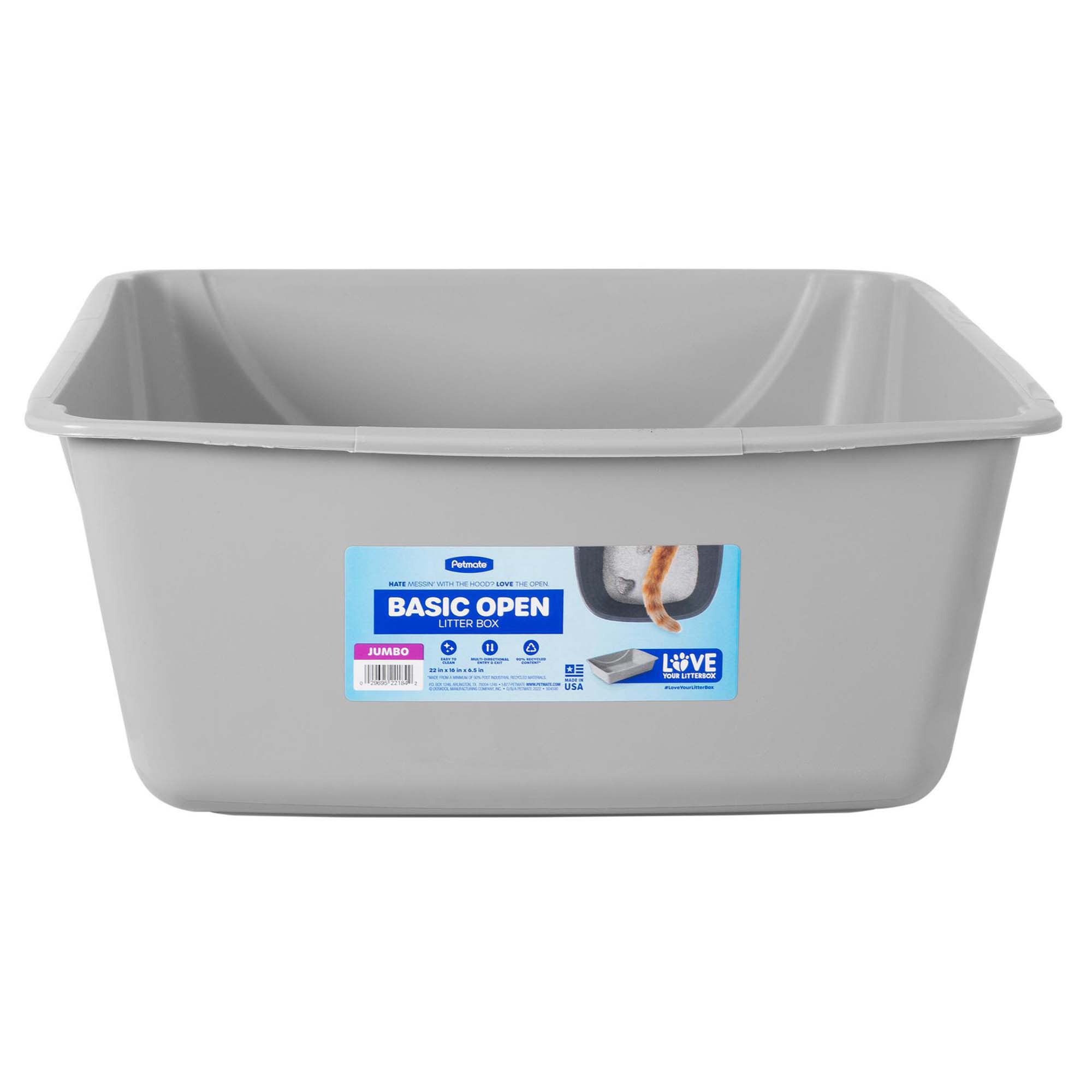 UPC 029695221842 product image for Petmate Litter Pan, Jumbo, Gray | upcitemdb.com