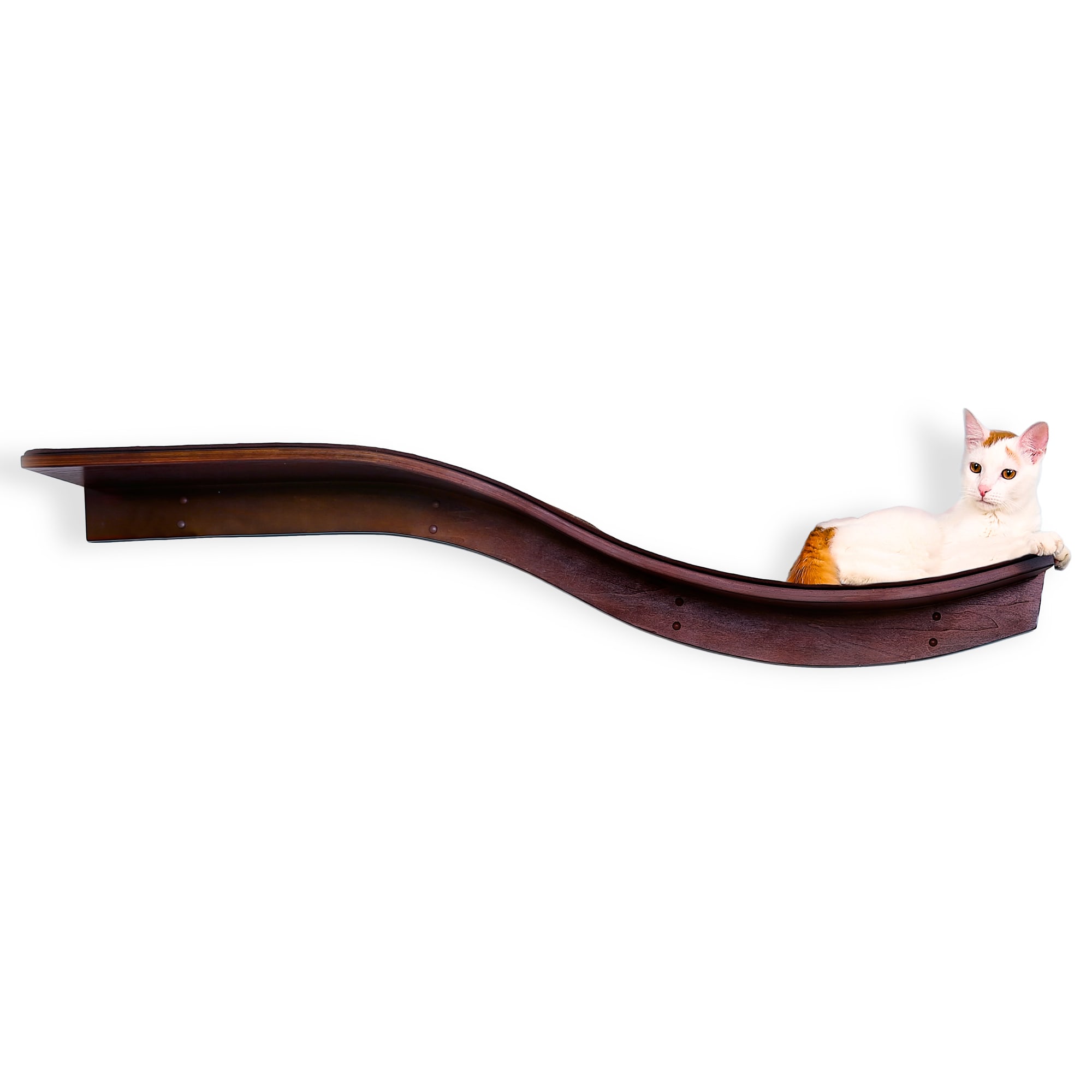 Photos - Other for Cats The Refined Feline The Refined Feline Lotus Branch Cat Shelf In Mahogany,