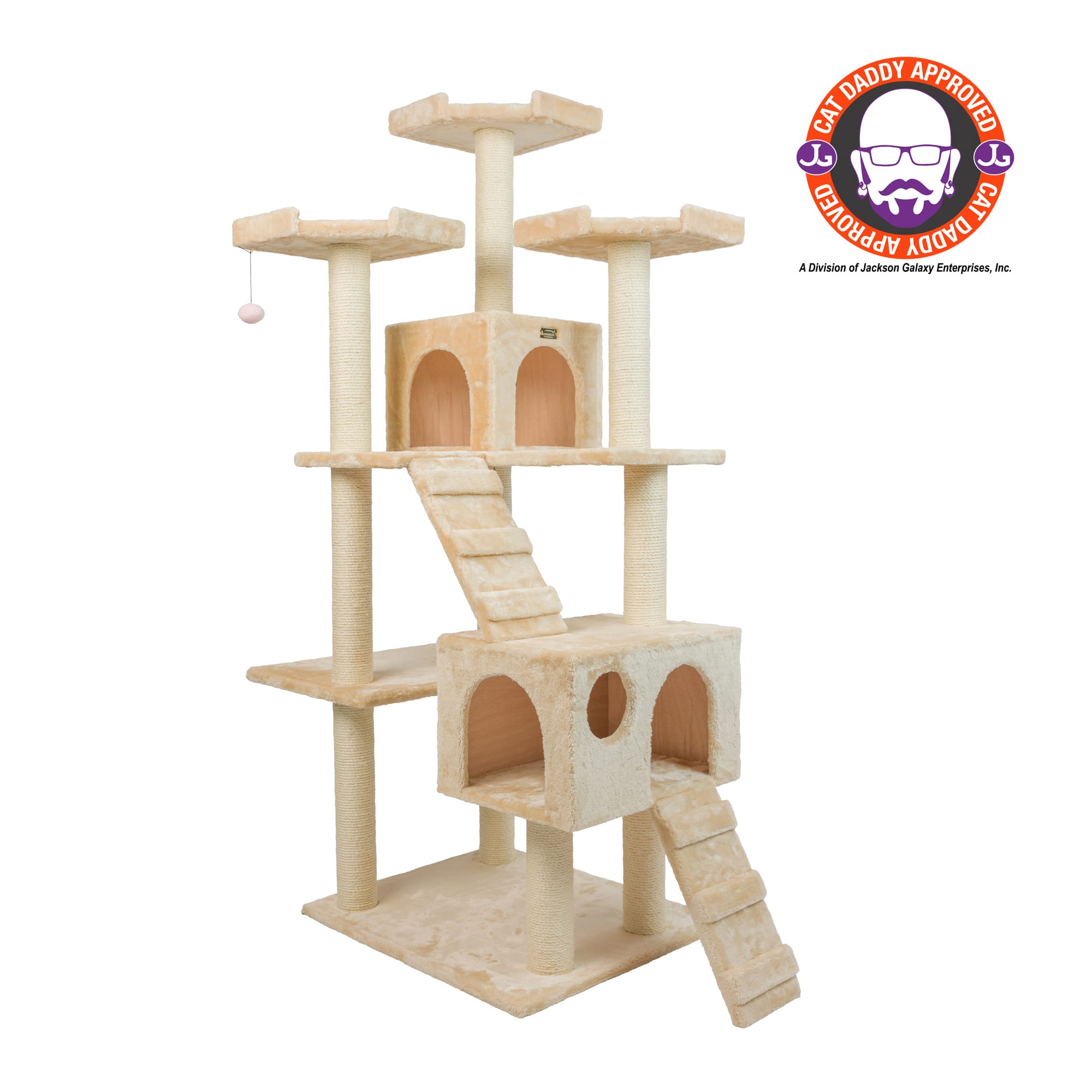 Photos - Other for Cats Armarkat Classic Real Wood Cat Tree A7401 Beige, 74" H, Large, Of 