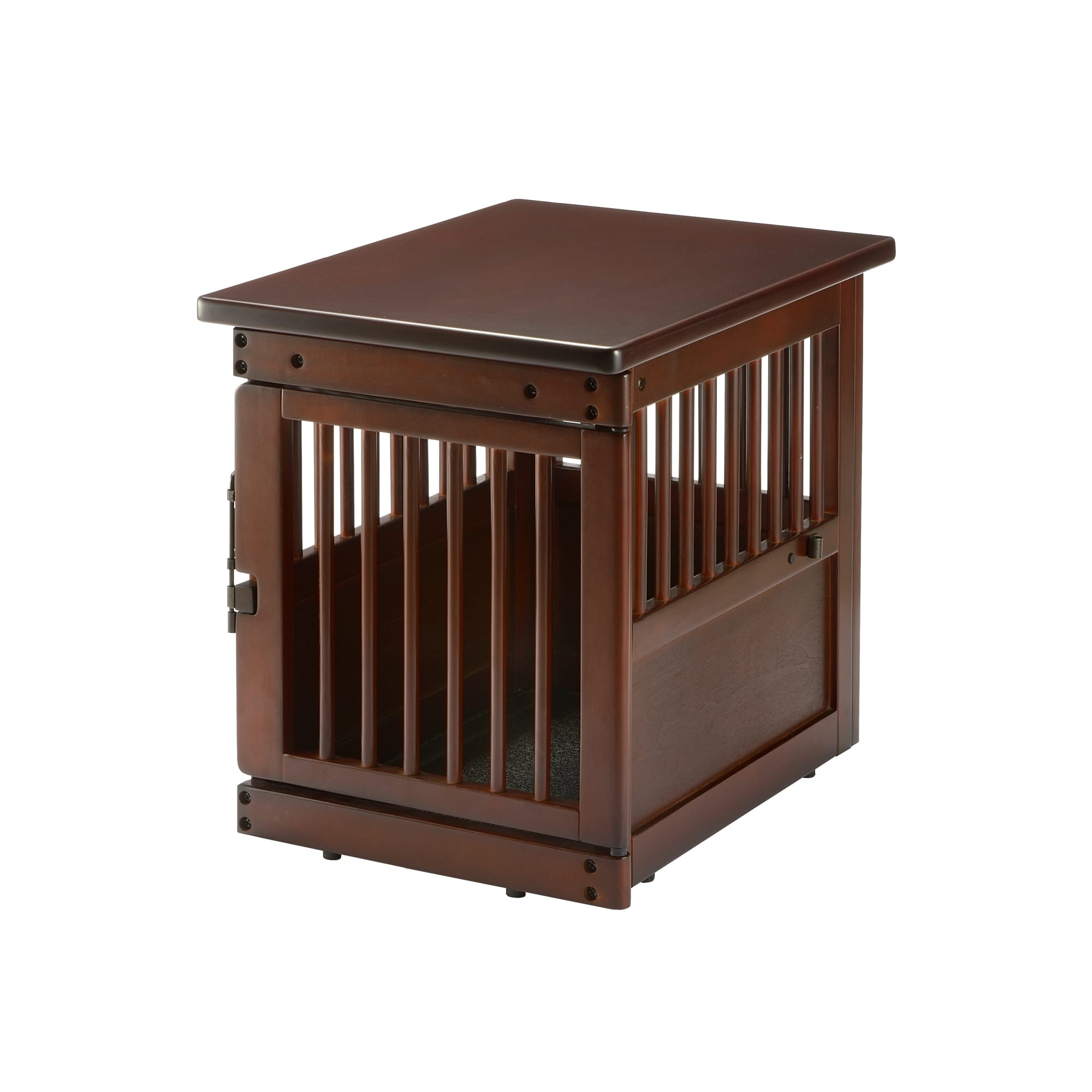 Photos - Pet Carrier / Crate Richell Wooden End Table Crate, 24" X 18.1" X 20.9", Small, Brown 