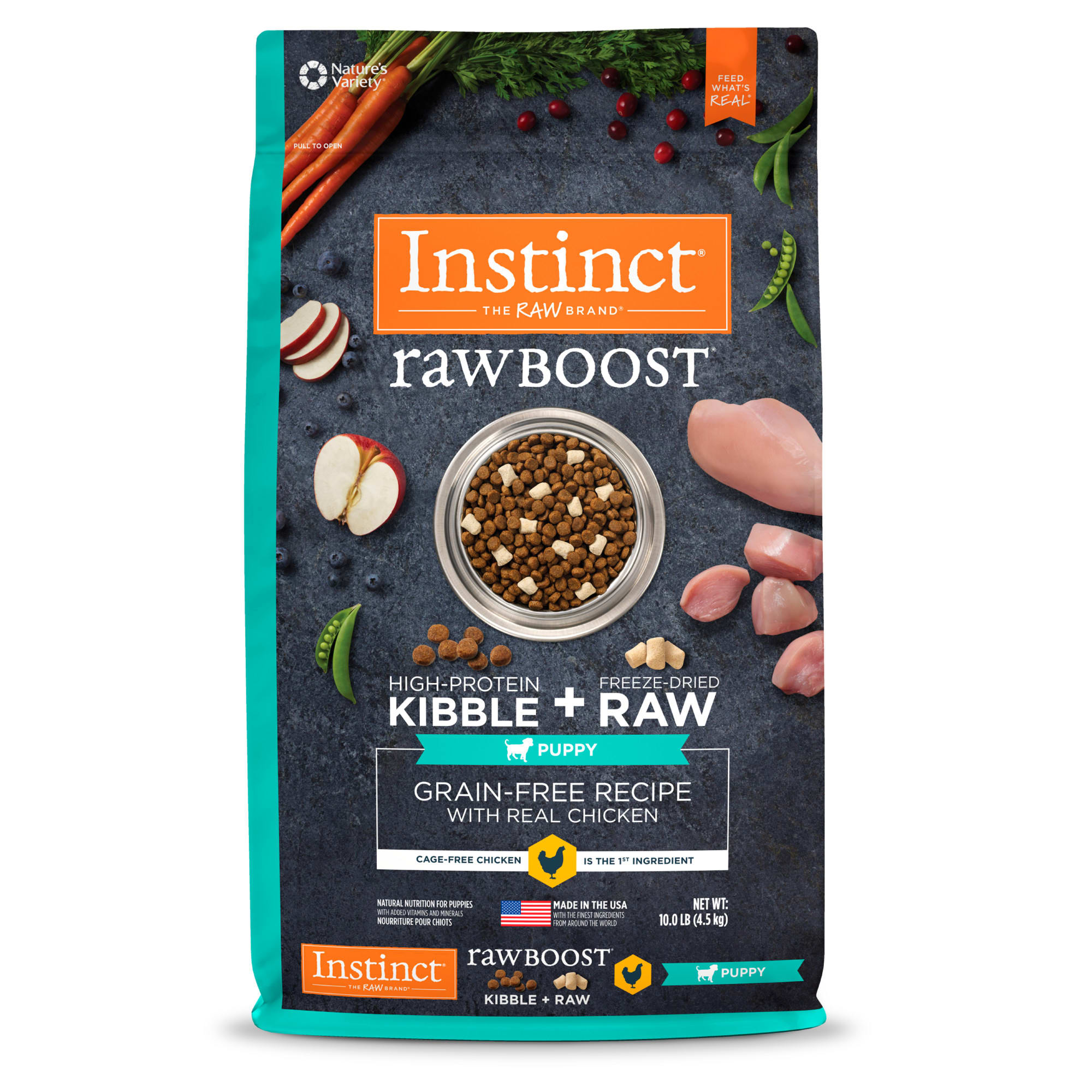 Photos - Dog Food Instinct Raw Boost Puppy Grain Free Recipe with Real Chicken Natu 