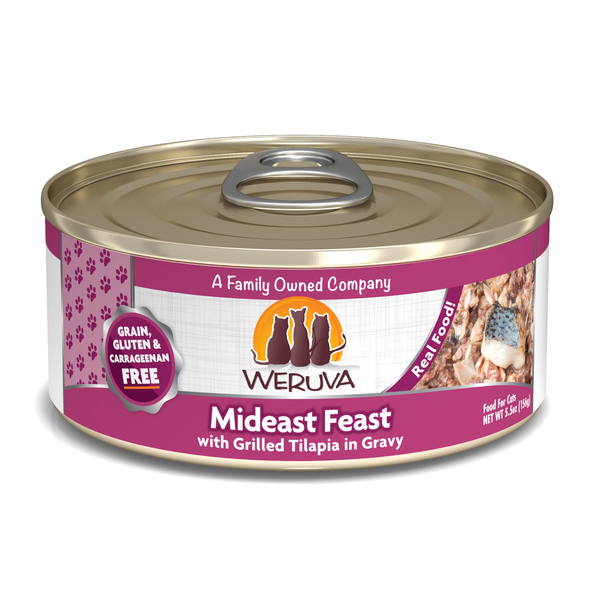 UPC 878408000072 product image for Weruva Classics Mideast Feast with Grilled Tilapia in Gravy Wet Cat Food, 5.5 oz | upcitemdb.com