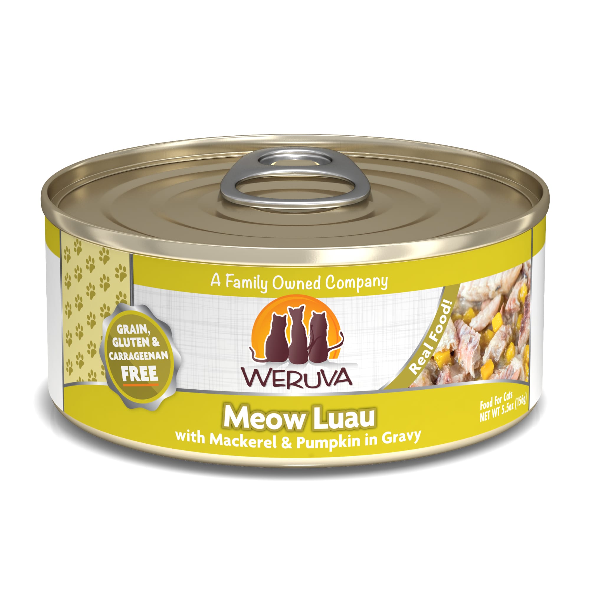 UPC 878408000065 product image for Weruva Classics Meow Luau with Mackerel & Pumpkin in Gravy Wet Cat Food, 5.5 oz. | upcitemdb.com