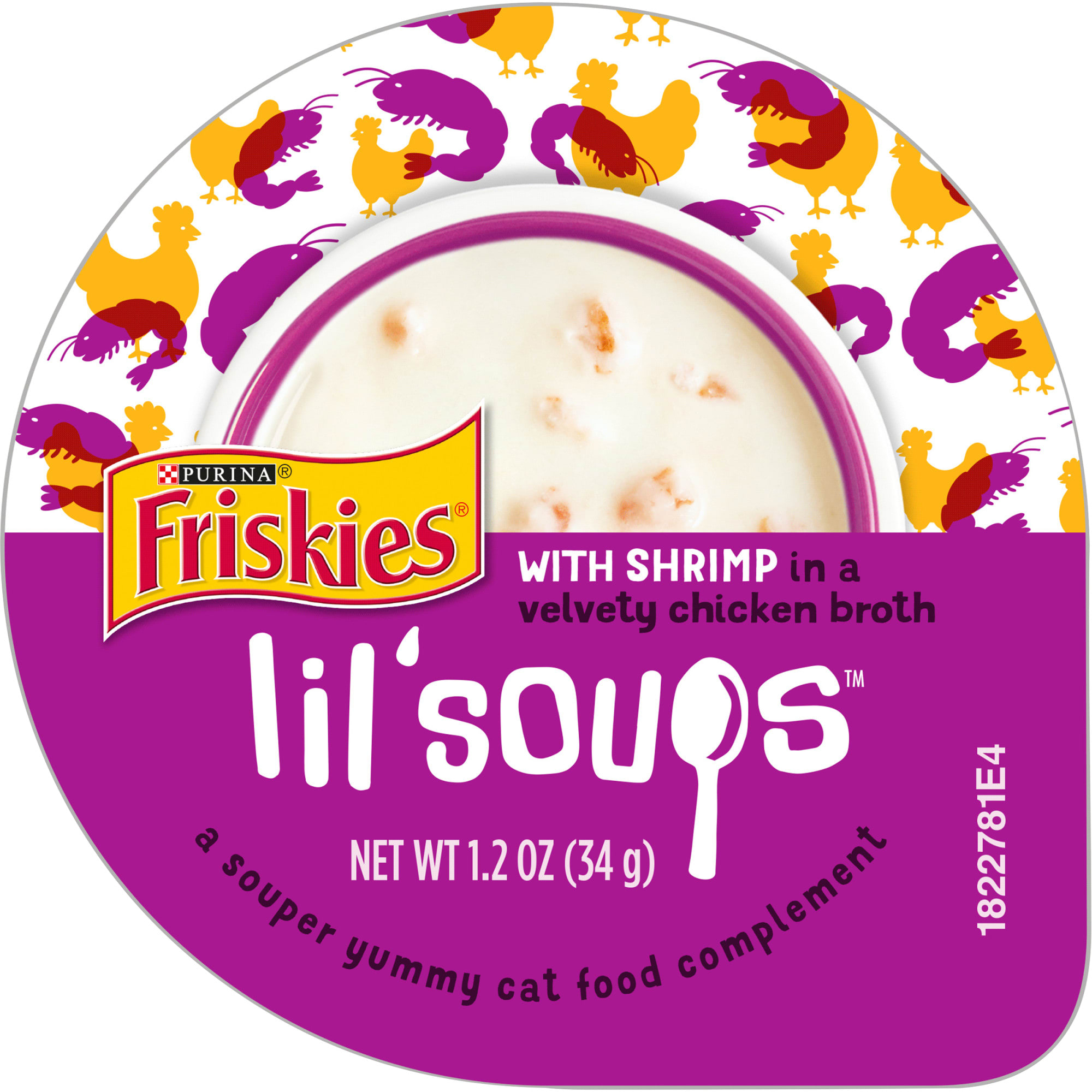 Photos - Cat Food Friskies Lil' Soups With Shrimp in a Velvety Chicken Broth Adult 
