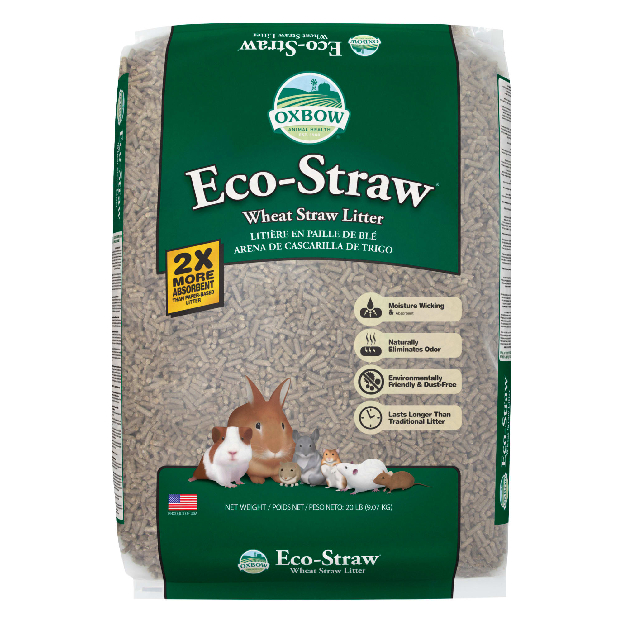 UPC 744845103020 product image for Oxbow Eco Straw Pelleted Wheat Straw Litter for Small Animals, 20 lbs., Standard | upcitemdb.com