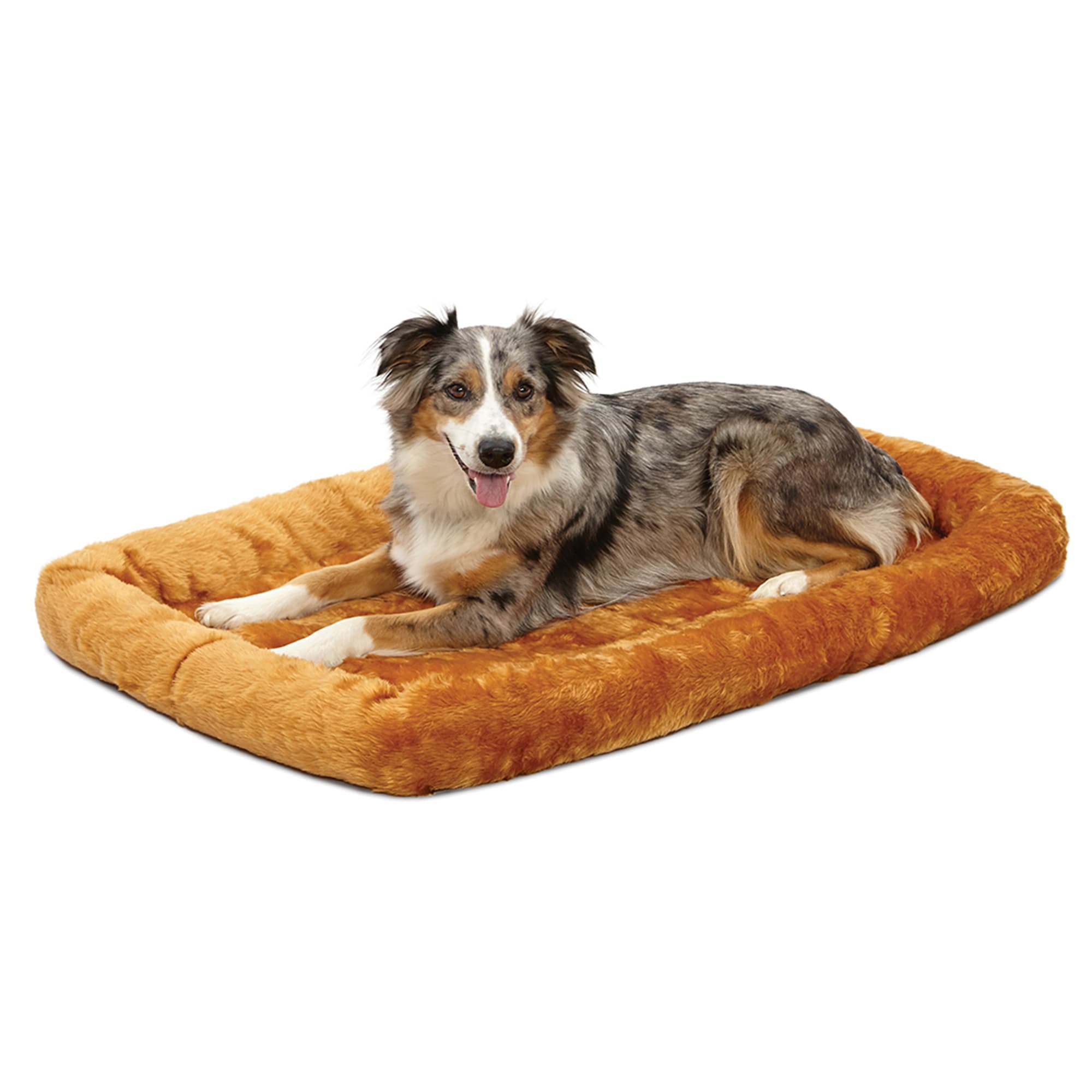Photos - Dog Bed / Basket Midwest Quiet Time Bolster Cinnamon Dog Bed, 42" L X 26" W, X-Larg 