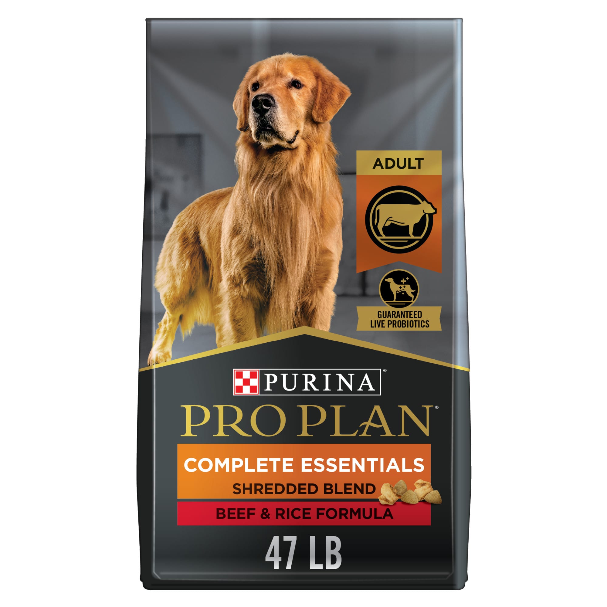 Photos - Dog Food Pro Plan Purina  Purina  High Protein with Probiotics Shredded Blen 