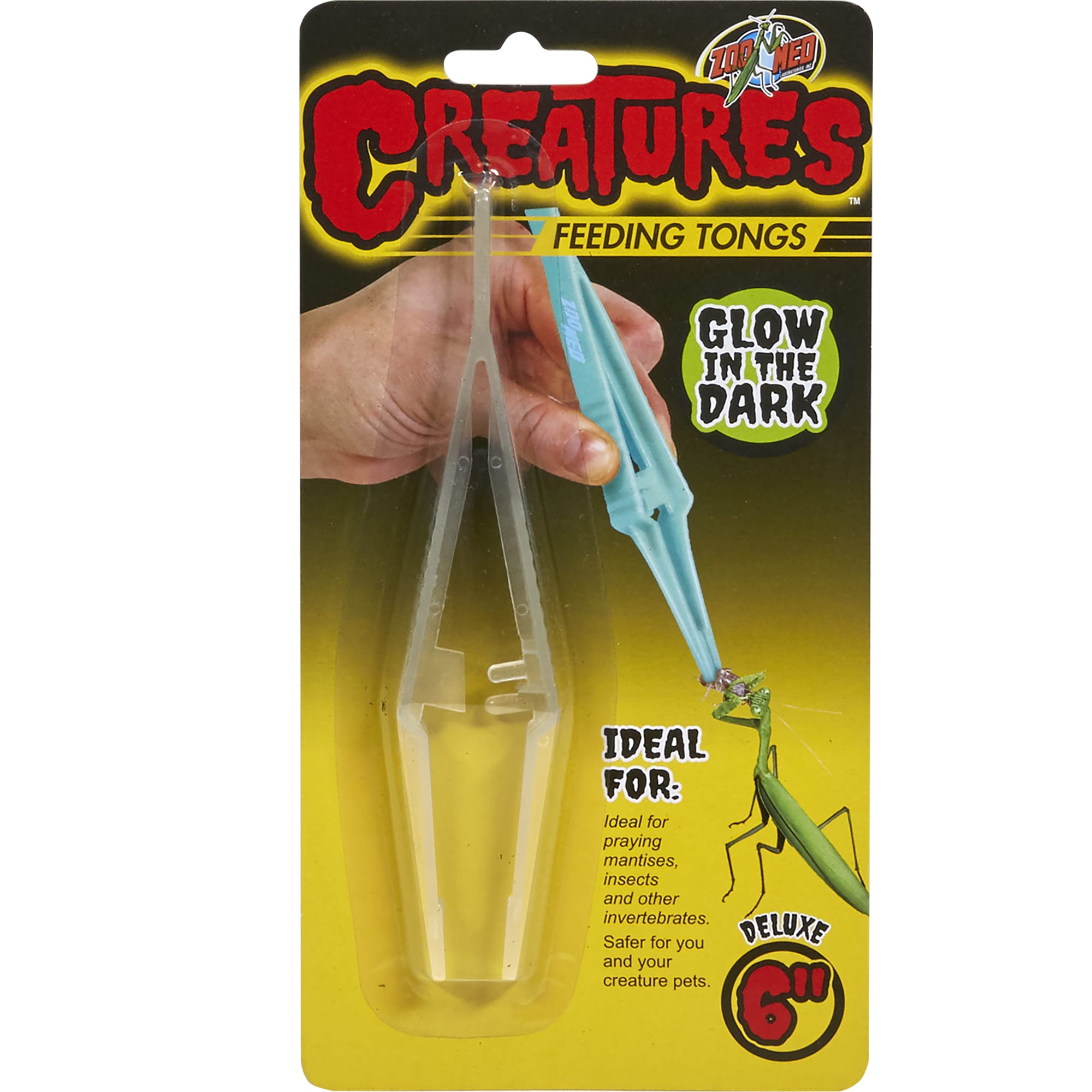 UPC 097612008203 product image for Zoo Med Creatures Feeding Tongs Glow in the Dark, 10 Gallon, Transparent | upcitemdb.com