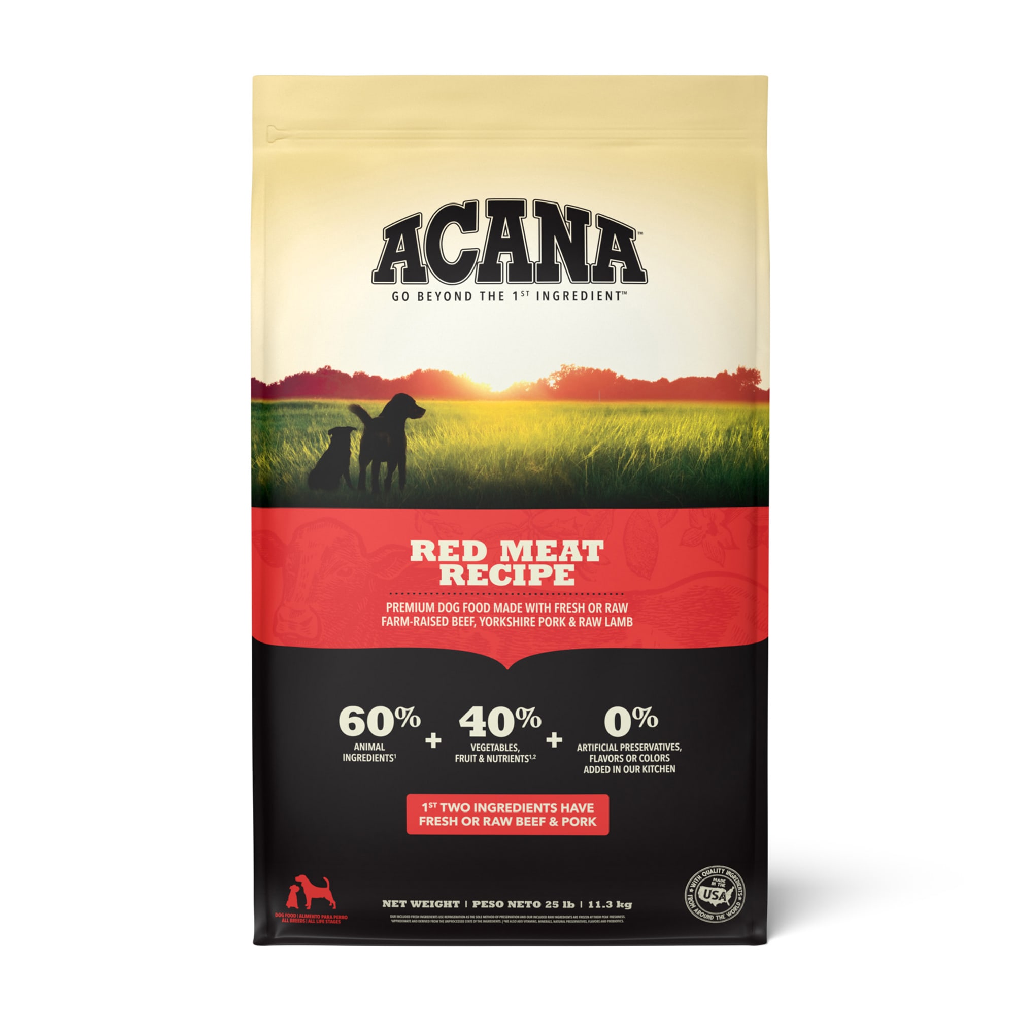 UPC 064992503253 product image for ACANA - Red Meat Dry Dog Food Recipe (25 lbs Grain Free Dog Food) | upcitemdb.com