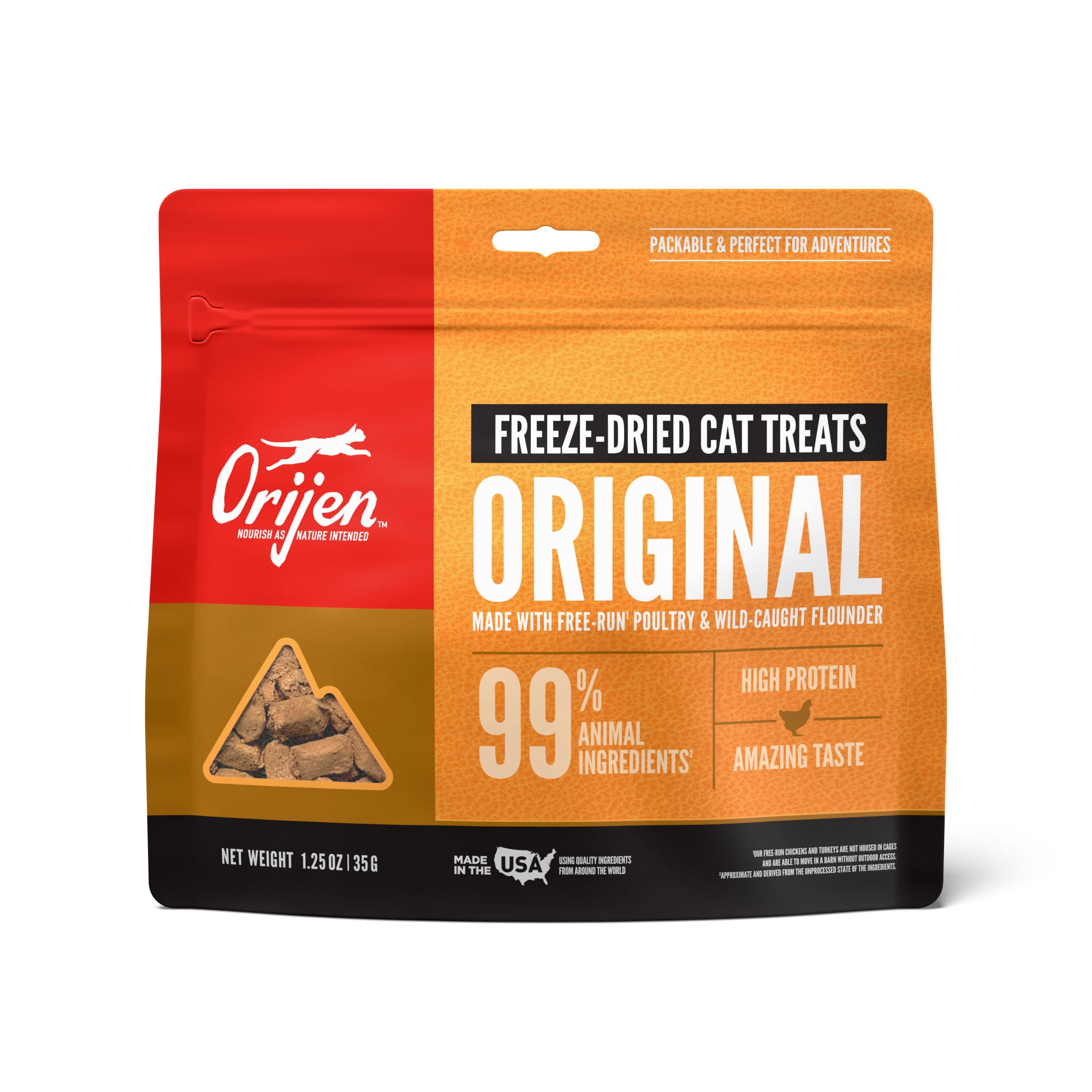 UPC 064992682125 product image for ORIJEN Original Freeze-Dried Cat Treats 1.25 oz. | upcitemdb.com