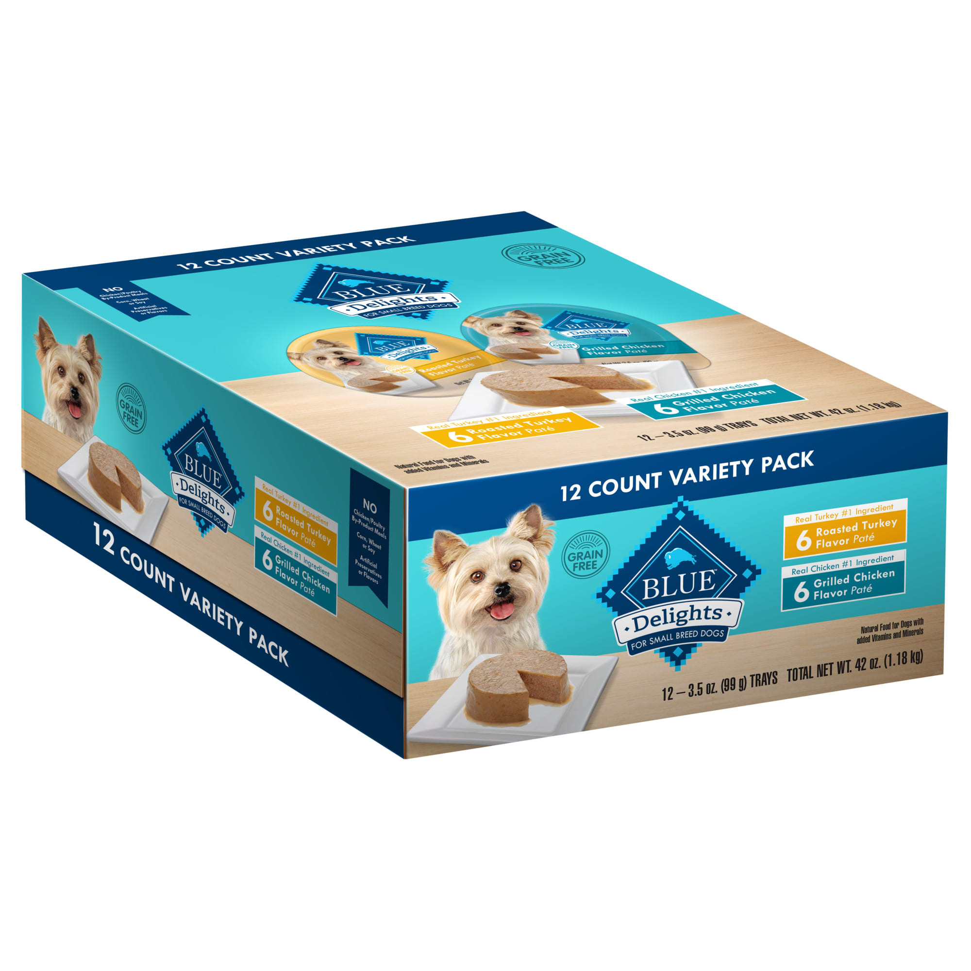 Photos - Dog Food Blue Buffalo Divine Delights Variety Pack with Roasted Turkey 