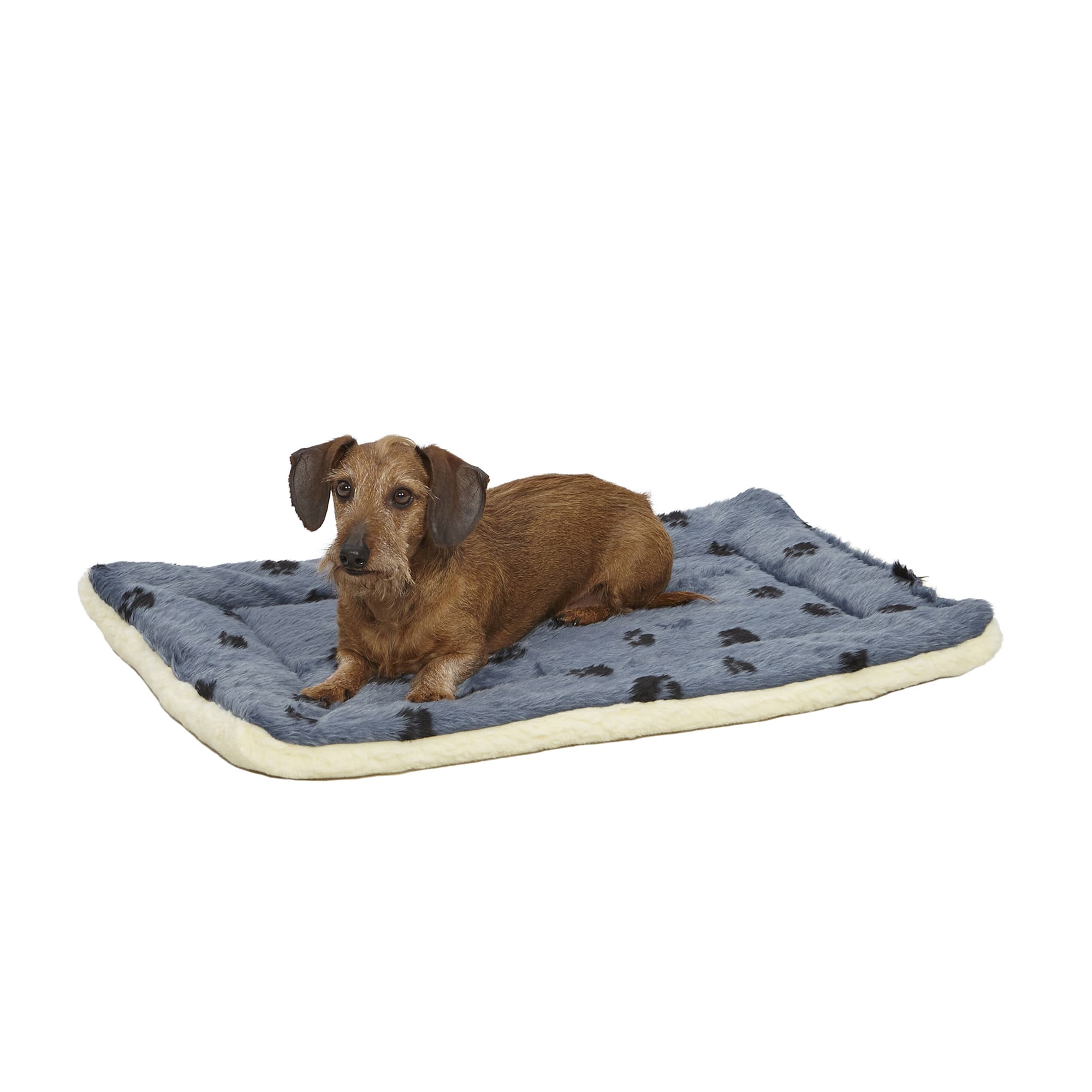 Photos - Cat Bed / House Midwest Quiet Time Reversible Paw Print Bed for Dogs, 29" L X 21" 