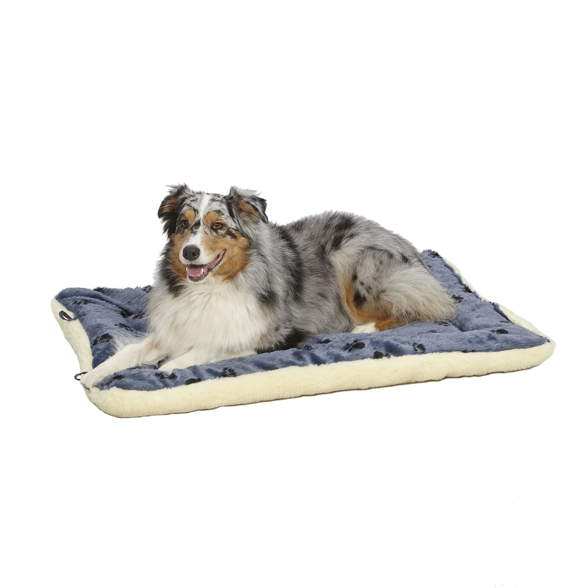 Photos - Cat Bed / House Midwest Quiet Time Reversible Paw Print Bed for Dogs, 40" L X 27" 