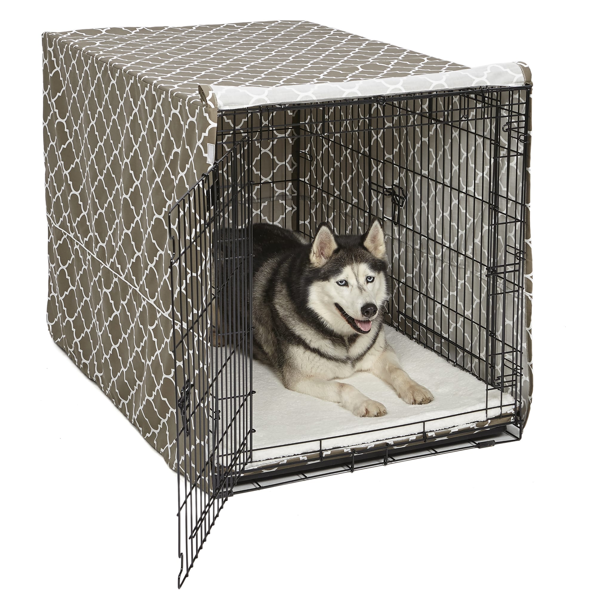 Photos - Dog Kennel Midwest Quiet Time Defender Brown Crate Cover for Dogs, 48" L, XX 