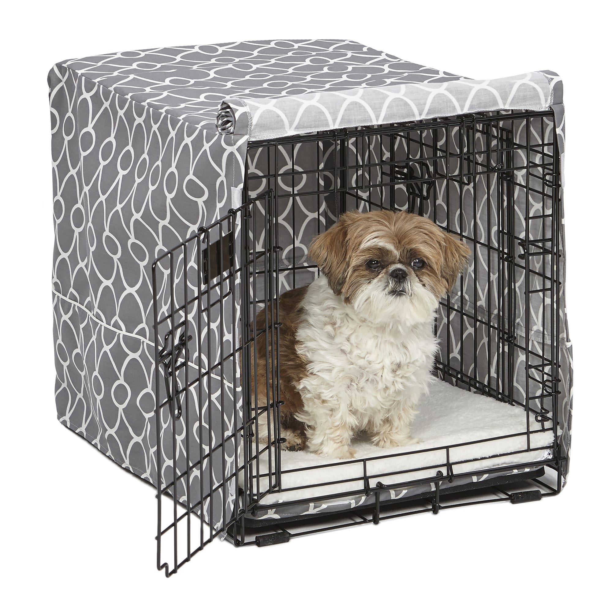 Photos - Dog Kennel Midwest Quiet Time Defender Gray Crate Cover for Dogs, 24" L, Smal 