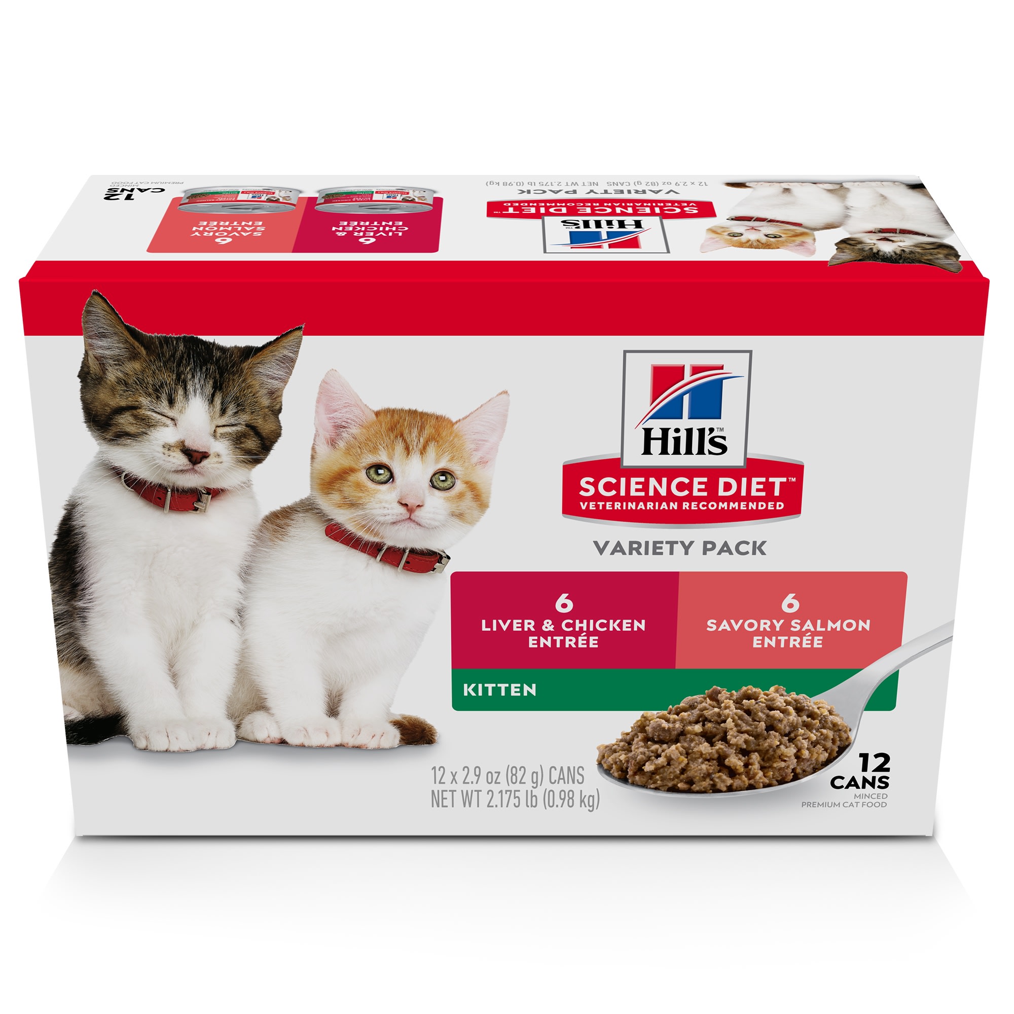 UPC 052742028033 product image for Hill's Science Diet Kitten Liver & Chicken and Savory Salmon Canned Cat Food Var | upcitemdb.com