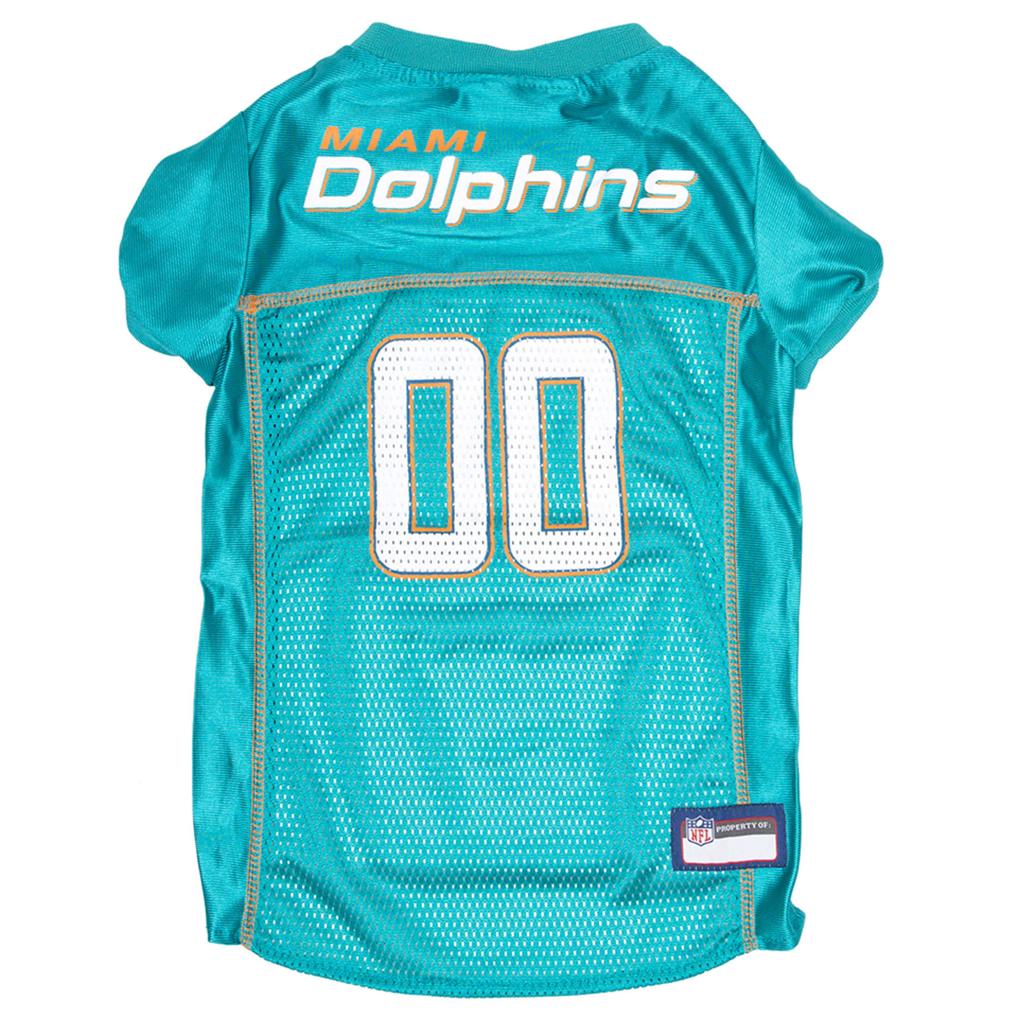 Pets First NFL AFC East Mesh Jersey For Dogs, XX-Large, Miami Dolphins, Teal -  DOL-4006-XXL