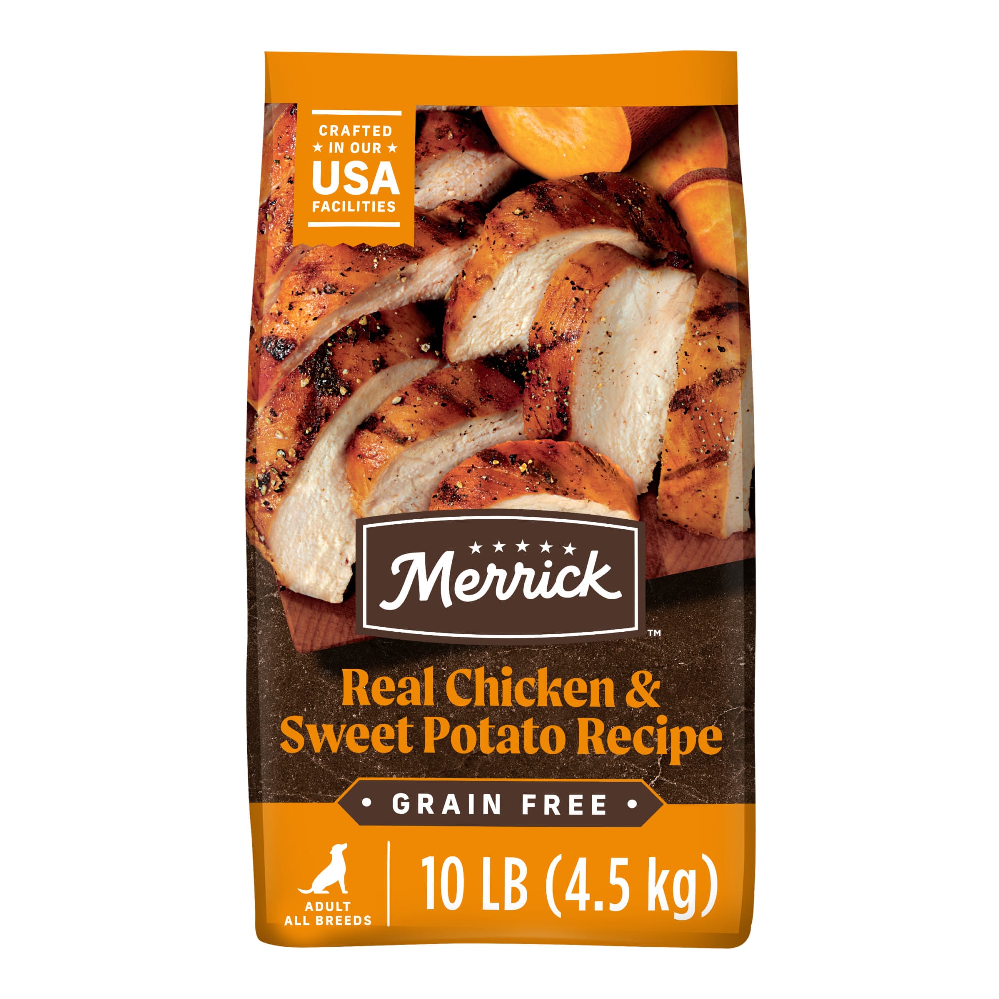 Merrick Grain Free Chicken & Sweet Potato Adult Dry Dog Food, 10 lb