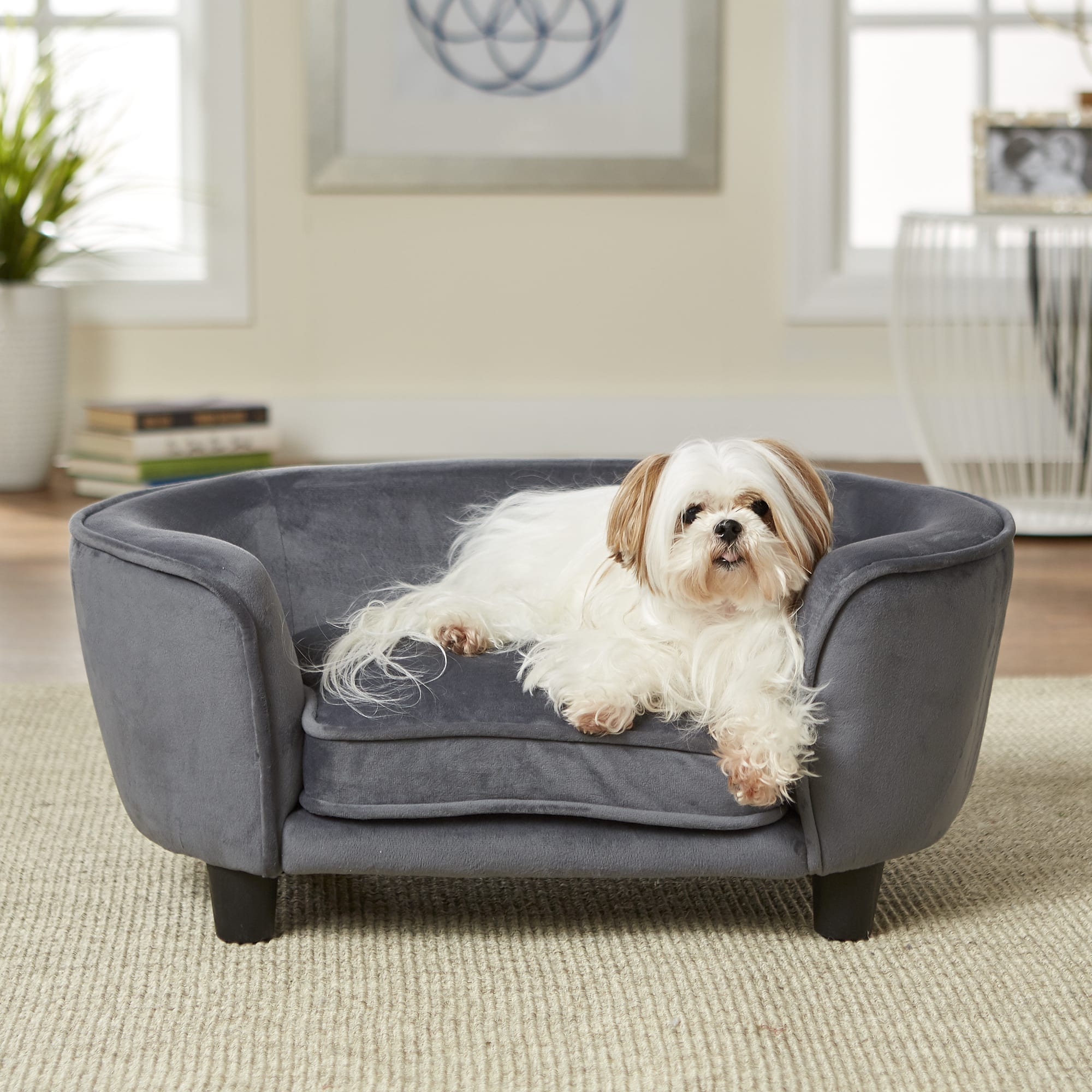 Photos - Bed & Furniture Enchanted Home Pet Enchanted Home Pet Dark Grey Coco Pet Sofa, 26.5" L X 1