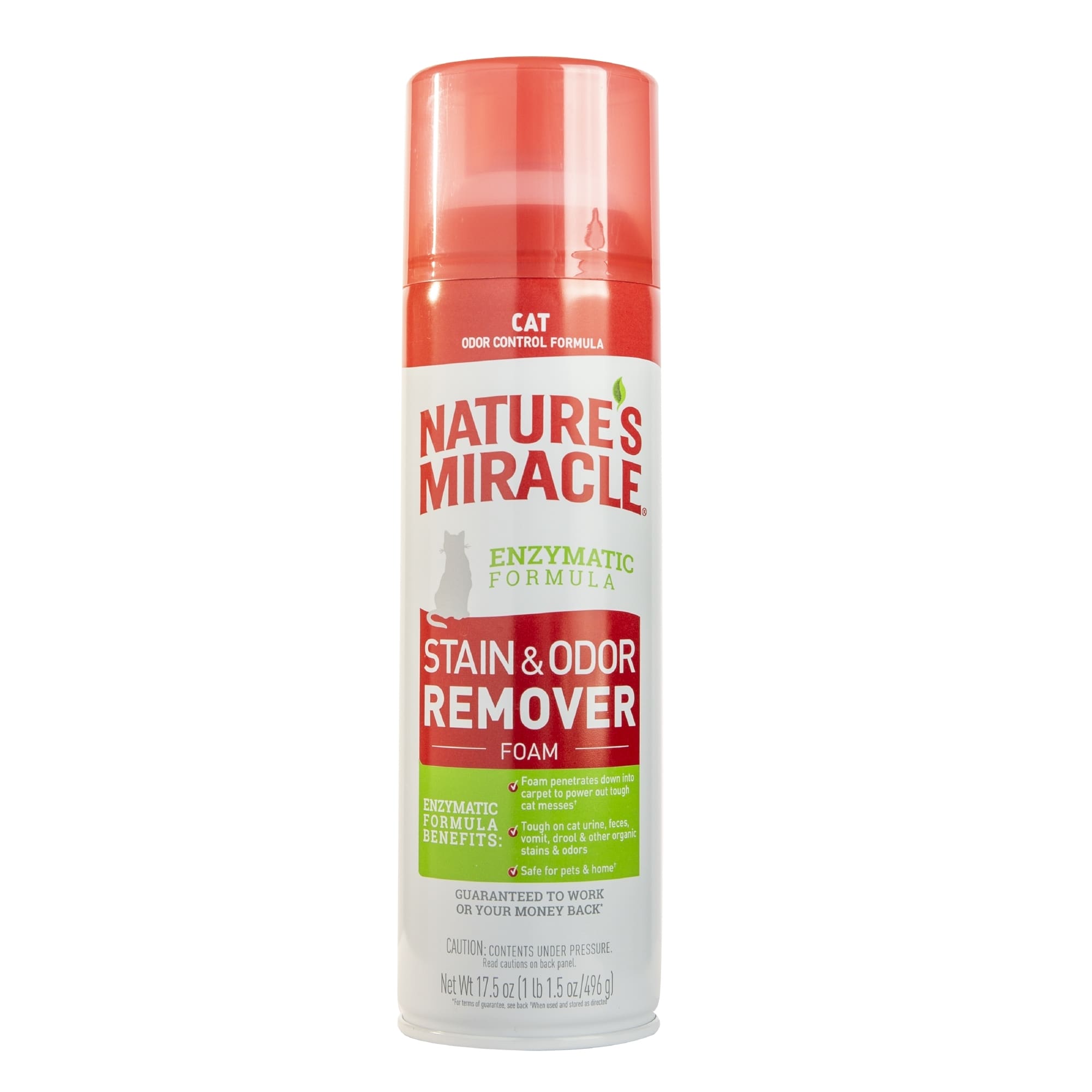 UPC 018065981325 product image for Nature's Miracle Tough on Organic Stains and Odors Remover Foam for Cats, 17.5 f | upcitemdb.com