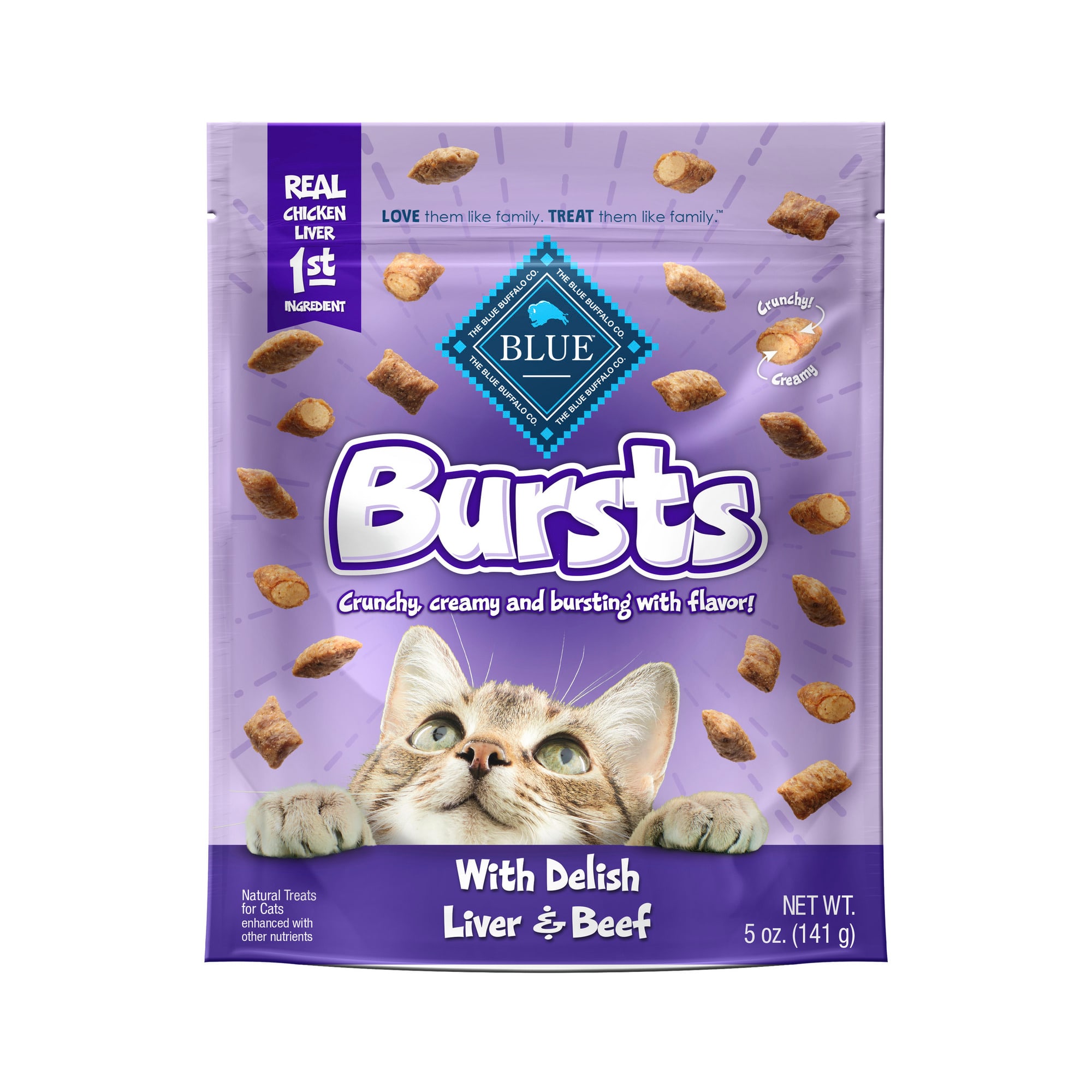 Photos - Cat Food Blue Buffalo Bursts Feline Chicken Liver and Beef Flavour Cat 