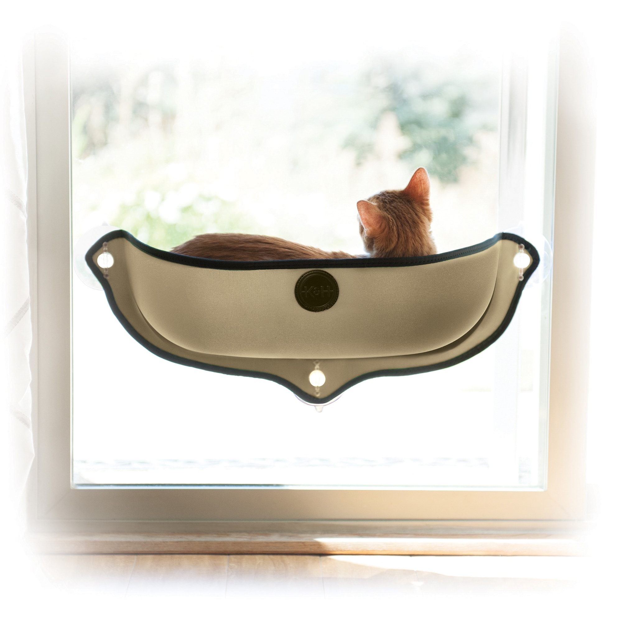 Photos - Other for Cats K&H EZ Mount Tan Window Bed Kitty Sill, 27" L X 11" W, 27 IN, Tan 1002 