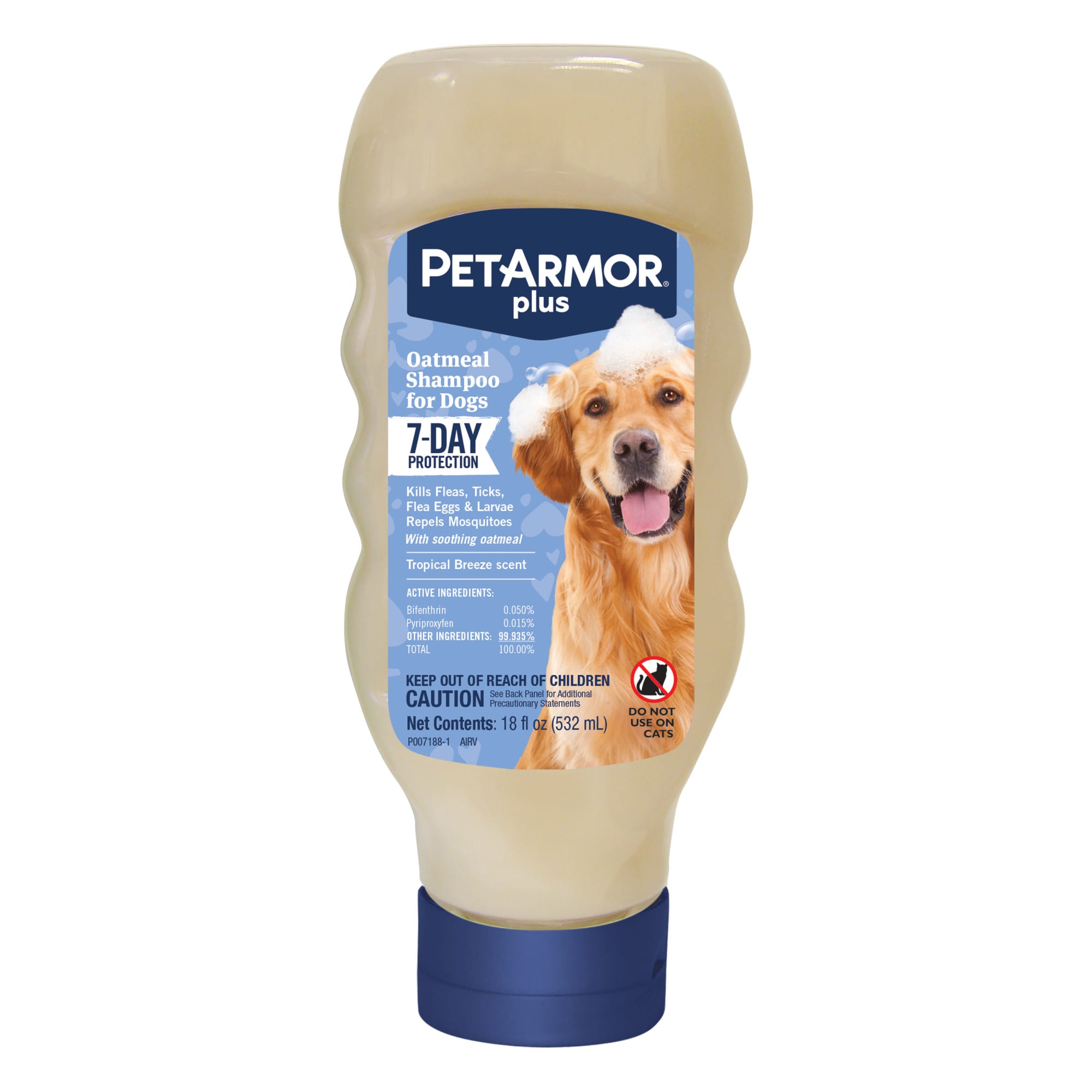 Photos - Dog Medicines & Vitamins PetArmor Plus Oatmeal Flea & Tick Treatment Tropical Breeze Scent 