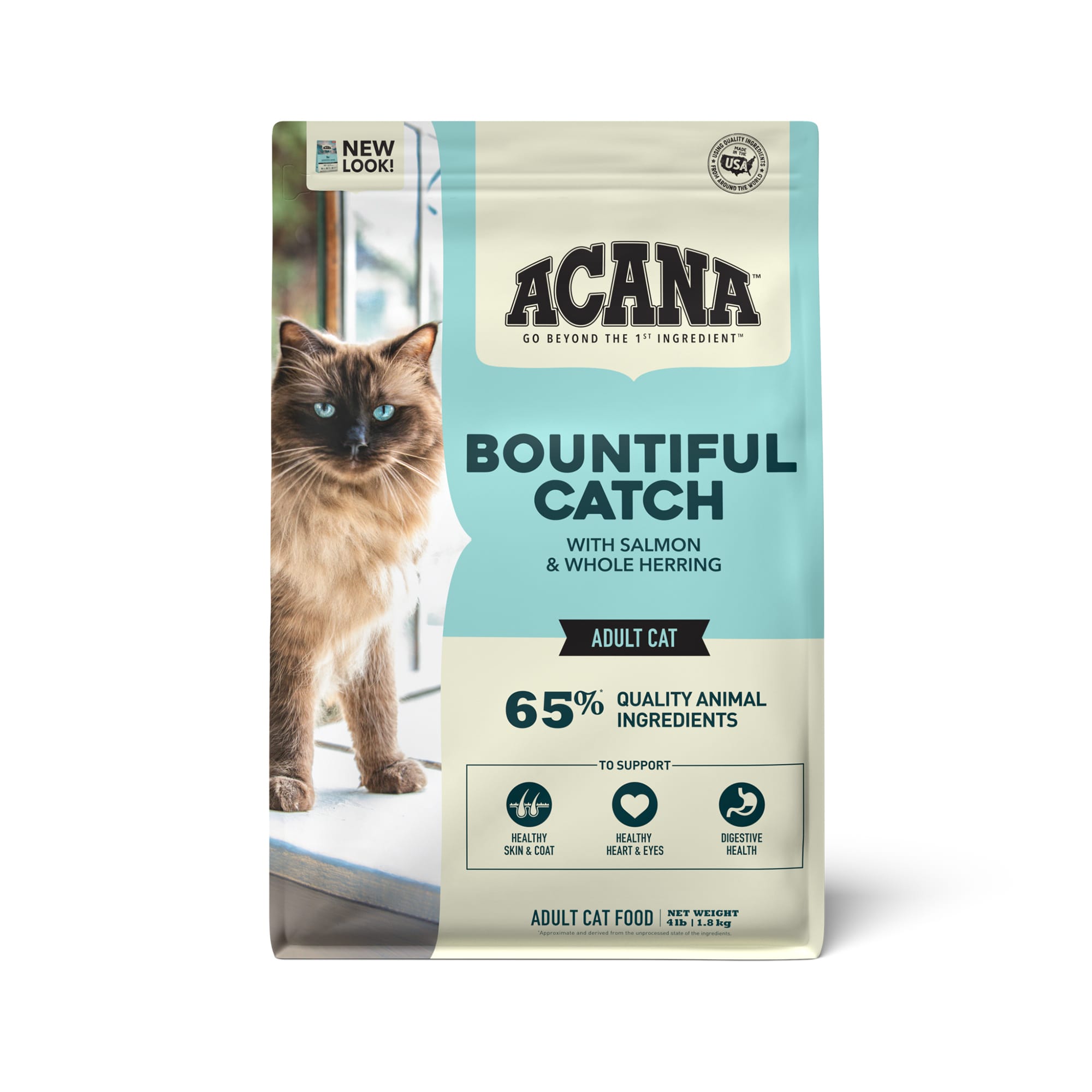 UPC 064992612047 product image for ACANA Bountiful Catch Salmon Catfish and Herring Dry Cat Food 4 lbs. | upcitemdb.com