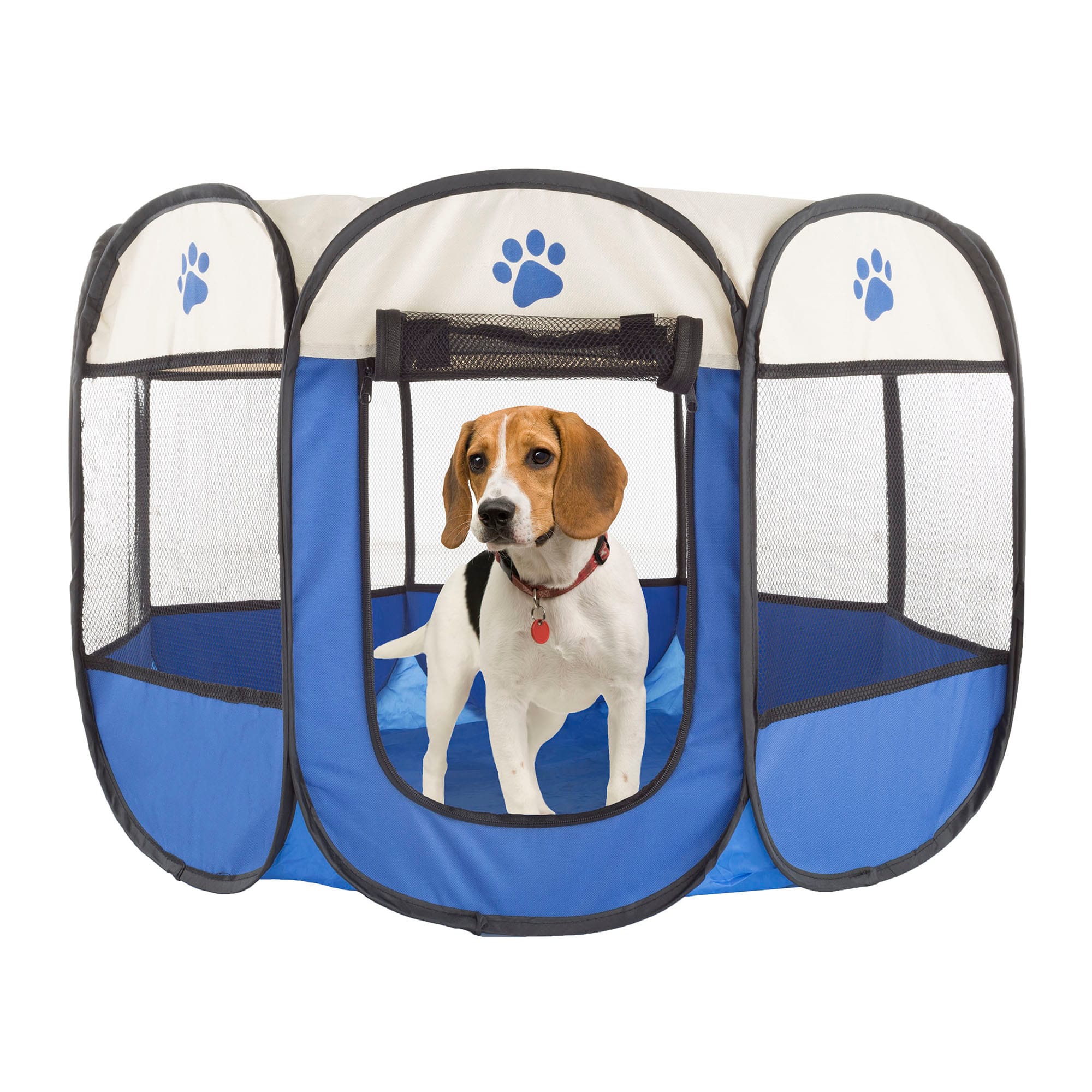 Photos - Pet Carrier / Crate Petmaker Pet Playpen with Carrying Case for Indoor/Outdoor Use, 3 