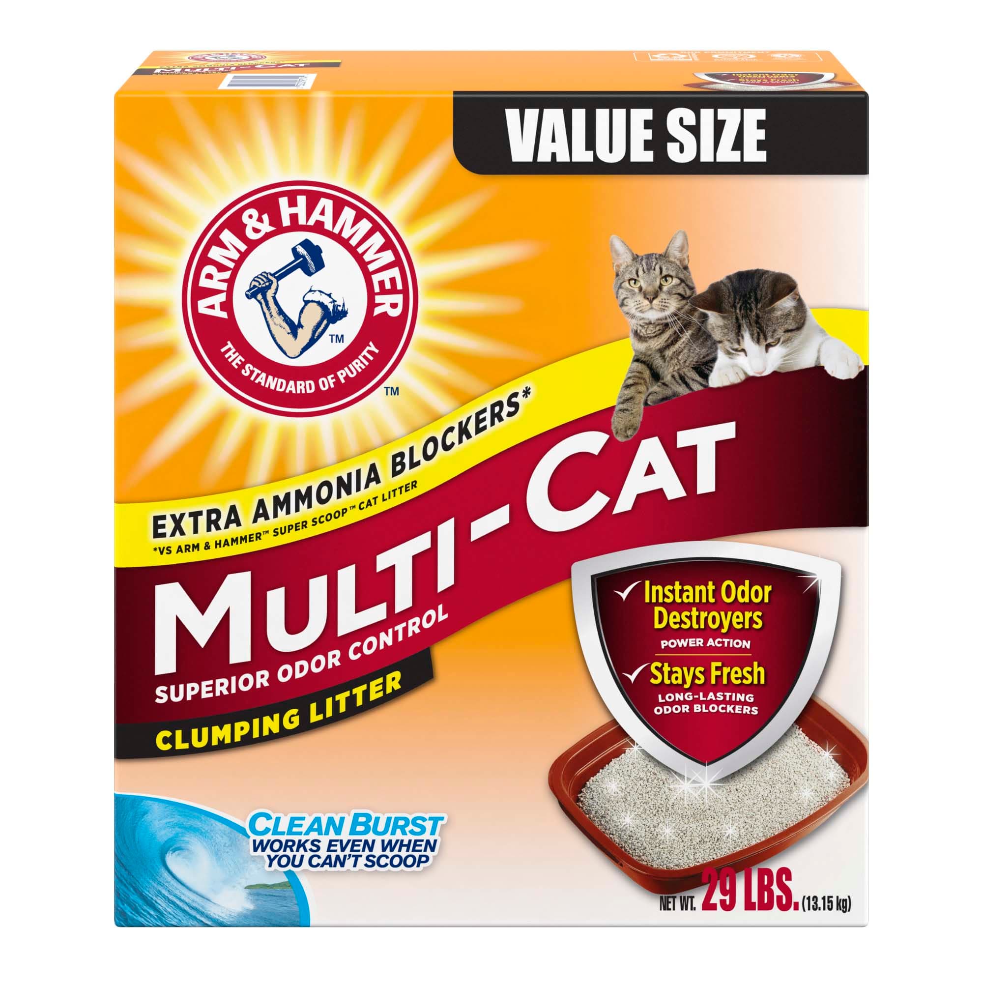 Photos - Cat Litter Box / Tray Arm & Hammer Scented Multi-Cat Clumping Litter, 29 lbs. 20506 