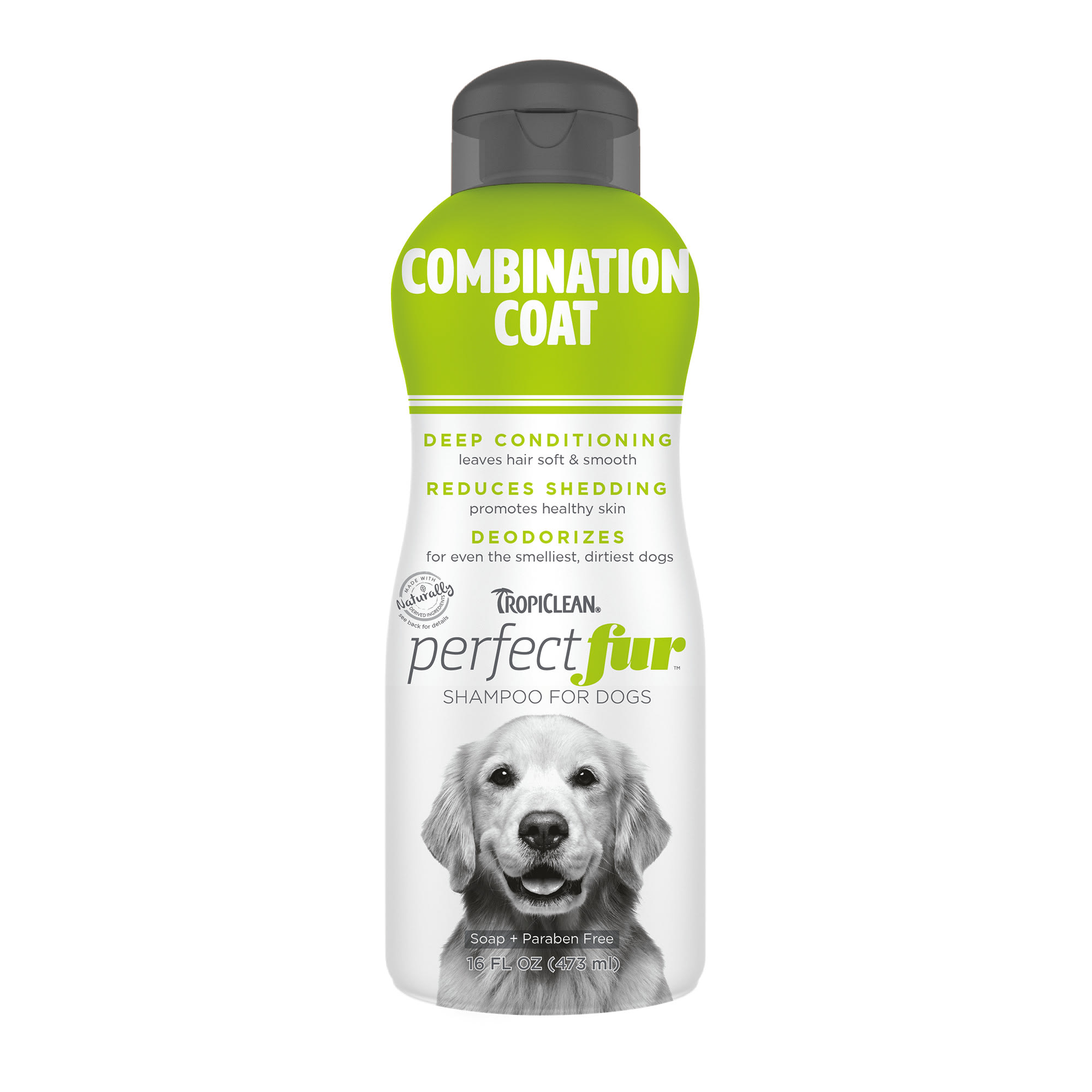 UPC 645095000162 product image for TropiClean Perfect Fur Combination Coat Dog Shampoo, 16 fl. oz., 16 FZ | upcitemdb.com