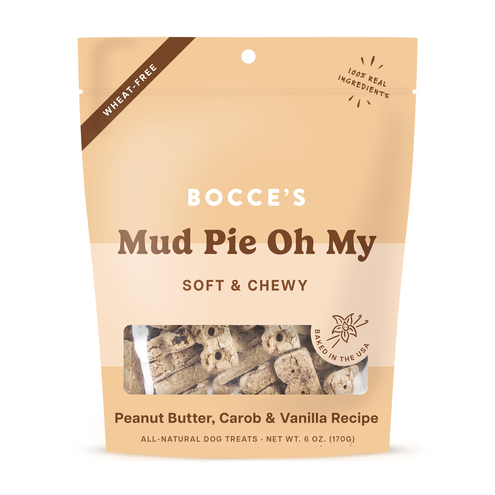 Photos - Dog Food Bocce's Bakery Bocce's Bakery Mud Pie Oh My Soft & Chewy Dog Treats, 6 oz.