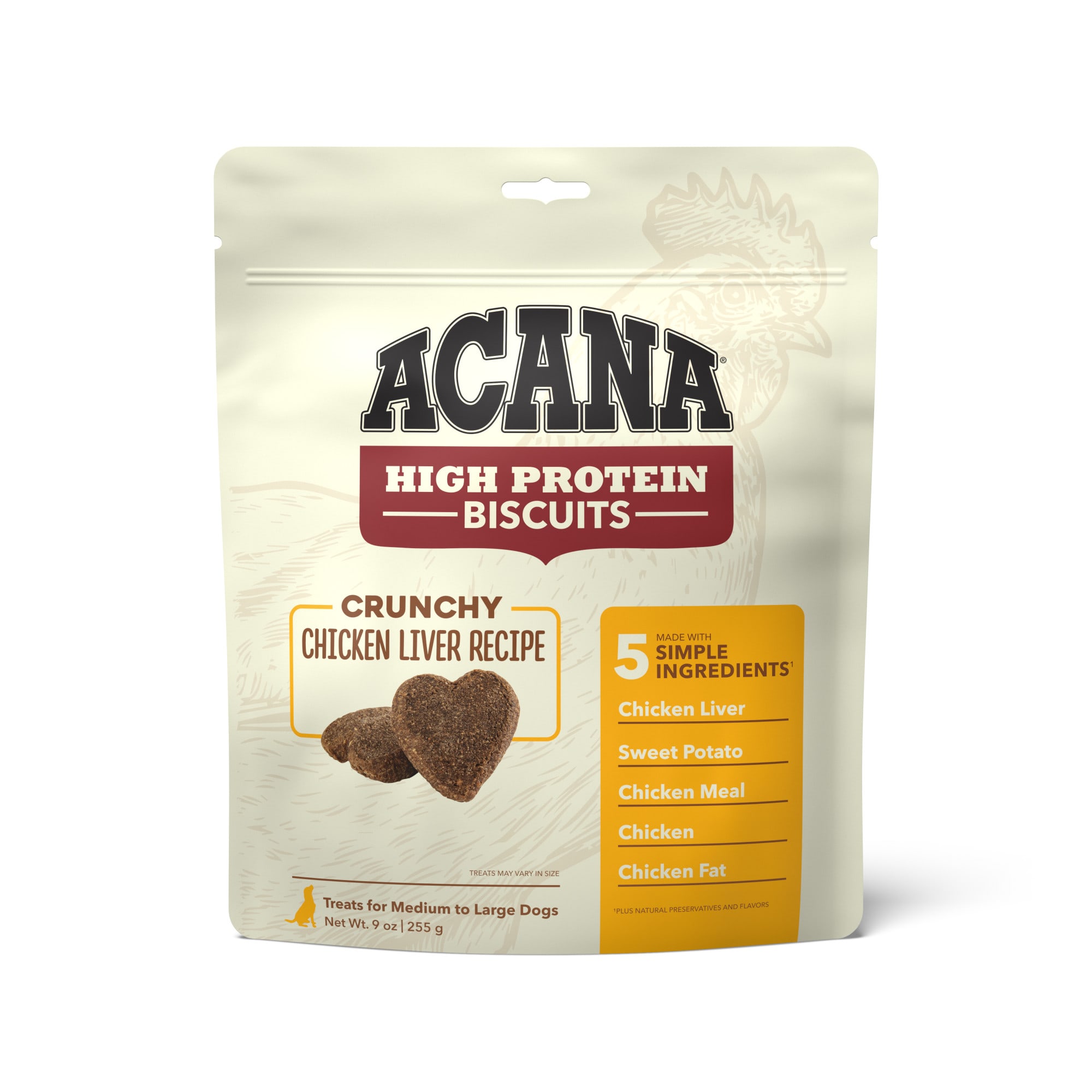 UPC 064992715304 product image for ACANA High Protein Crunchy Chicken Liver Recipe Biscuits for Large Dogs  9 oz. | upcitemdb.com