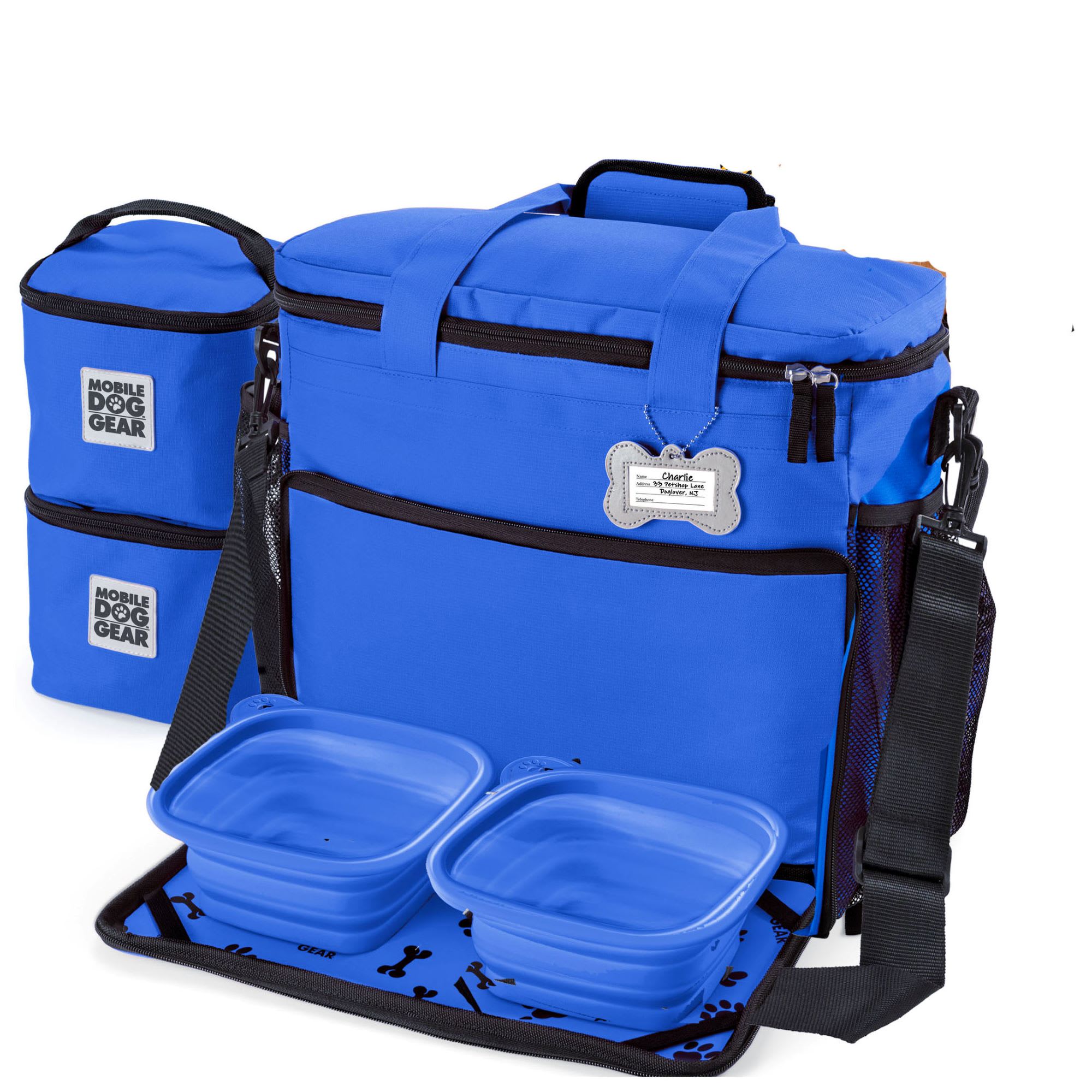 Photos - Backpack Mobile Dog Gear Mobile Dog Gear Blue Week Away Bag, Medium/Large, Blue ODG