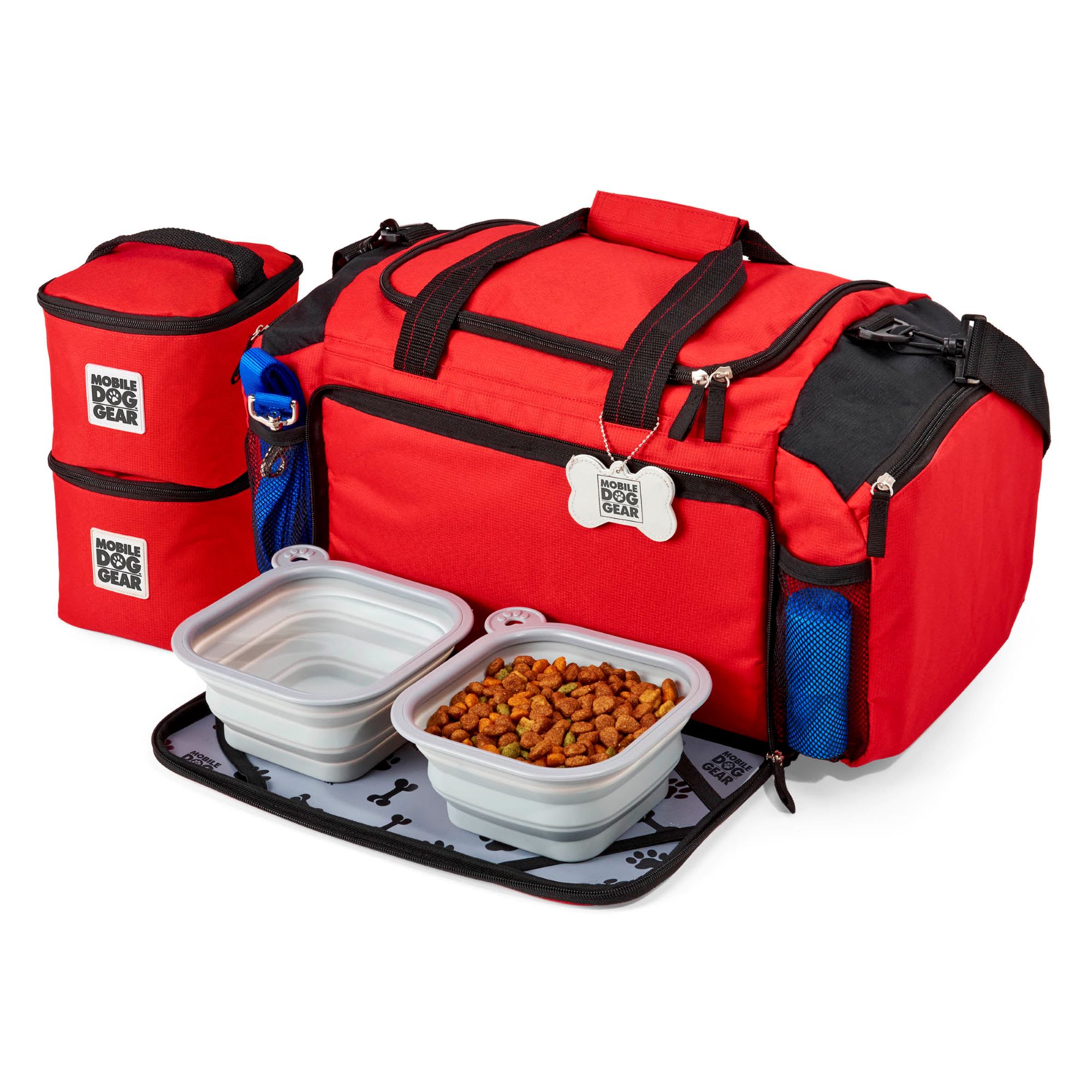 Photos - Backpack Mobile Dog Gear Mobile Dog Gear Red Ultimate Week Away Duffle, 3.1 LBS, Re