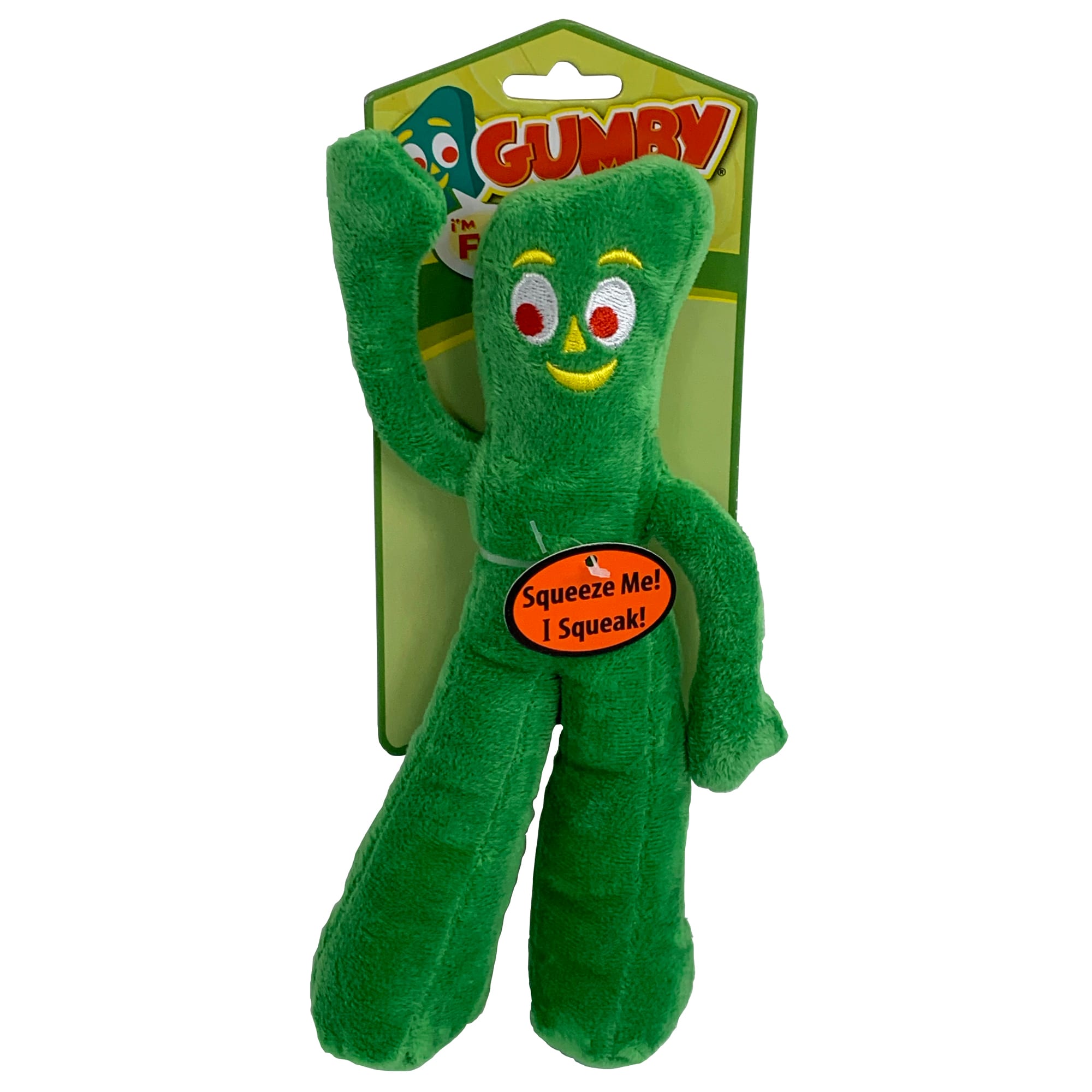 Multipet Gumby Plush Doy Toy, Medium, Green