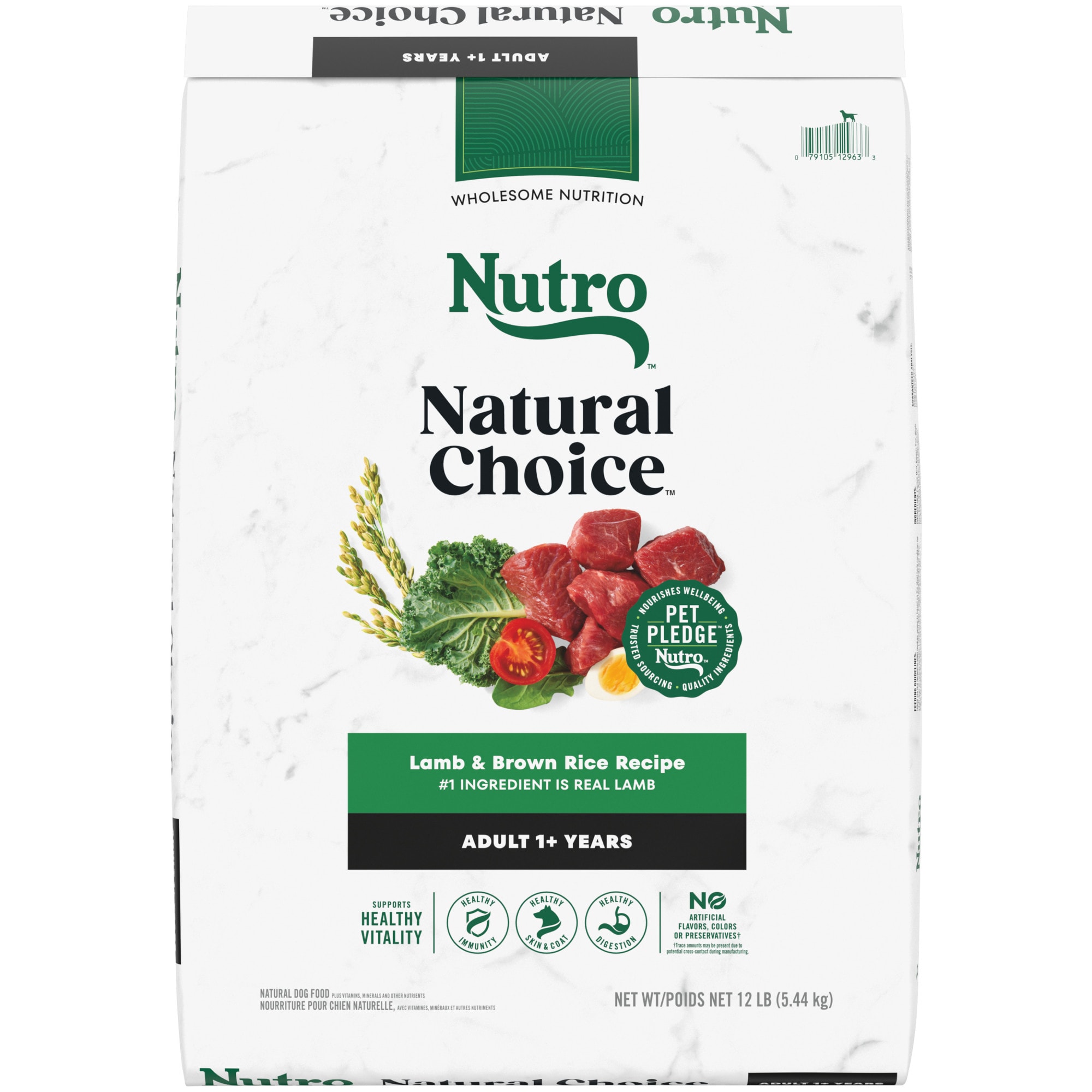 UPC 079105129633 product image for Nutro Natural Choice Lamb & Brown Rice Recipe Adult Dry Dog Food, 12 lbs. | upcitemdb.com