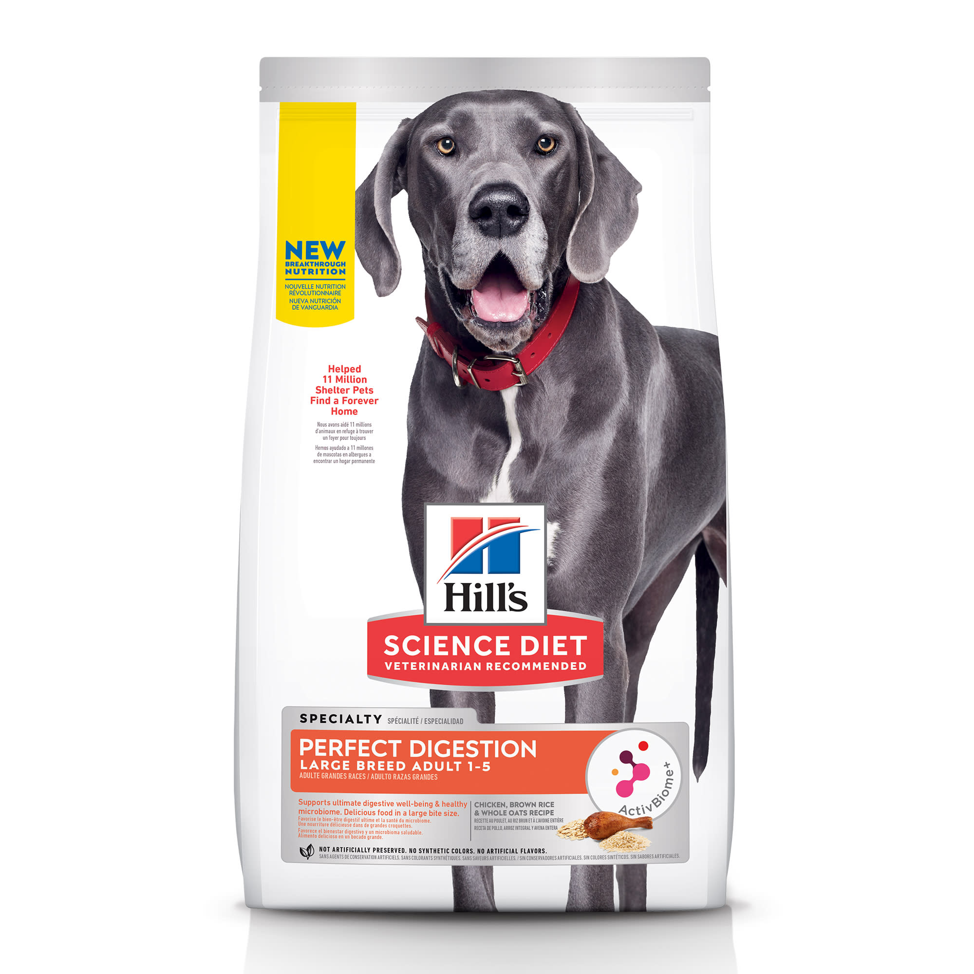 Photos - Dog Food Hills Hill's Hill's Science Diet Adult Perfect Digestion Chicken Large Breed Dry 