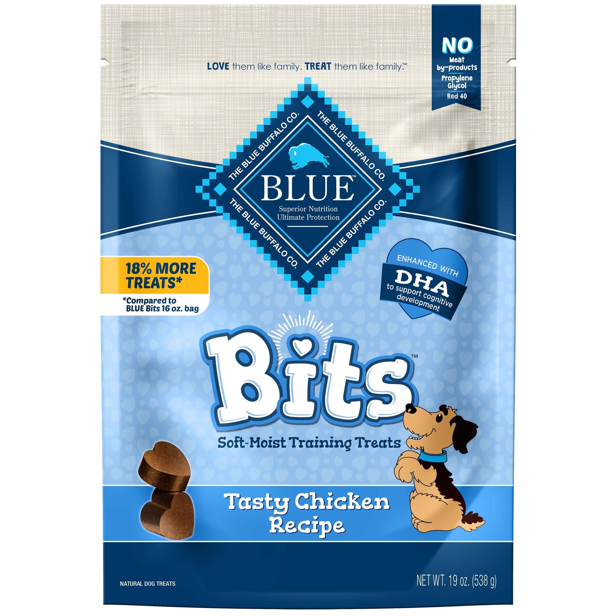 Photos - Dog Food Blue Buffalo Blue Bits Chicken Recipe Natural Soft-Moist Trai 